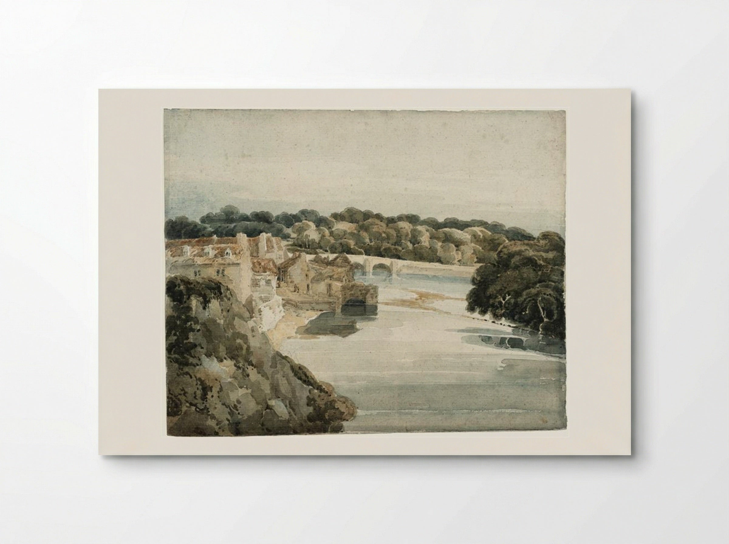 The River Tweed near Kelso - Thomas Girtin - Poster
