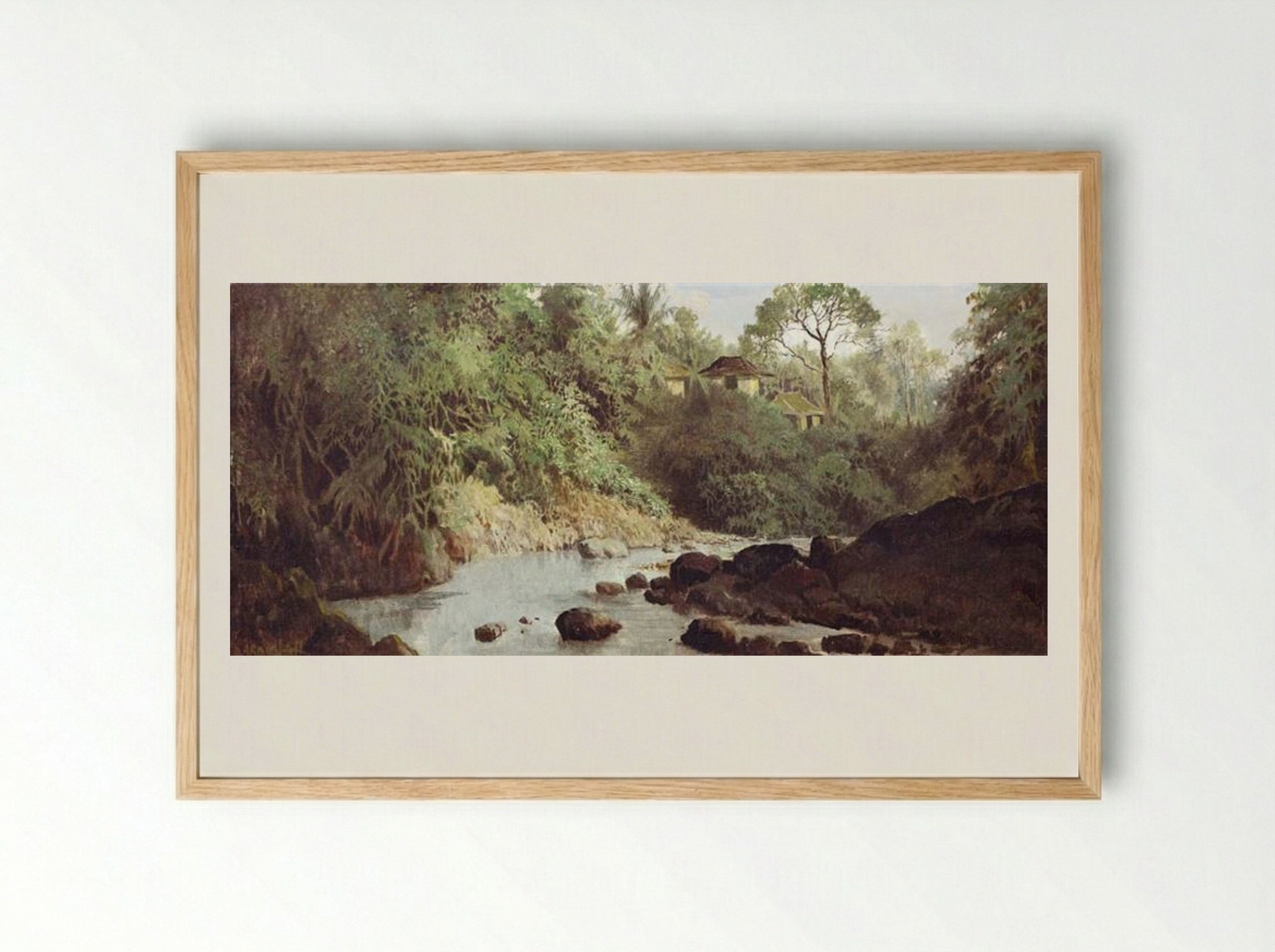 The River - Abdullah Suriosubroto - Framed Print Wood
