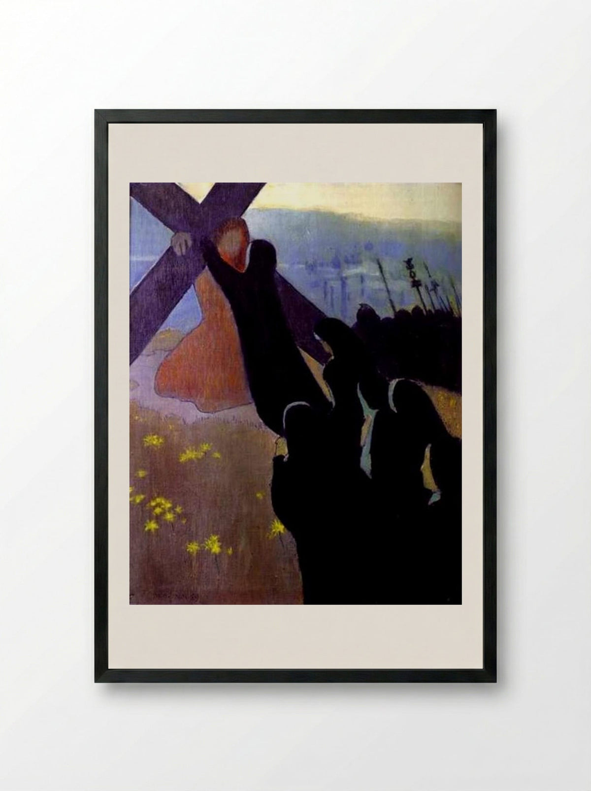 The Road to Calvary - Maurice Denis - Framed Print Black