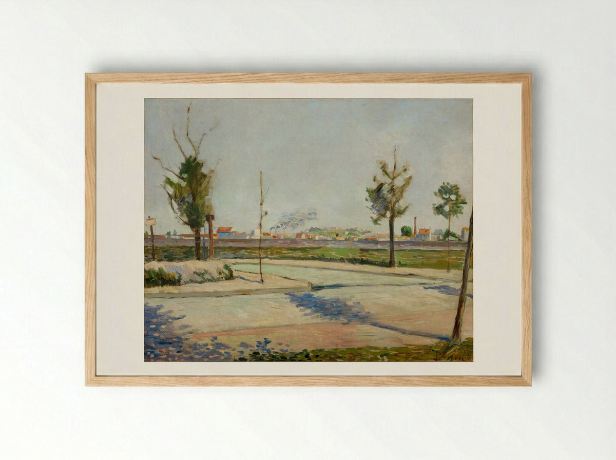 The Road to Gennevilliers - Paul Signac - Framed Print Wood