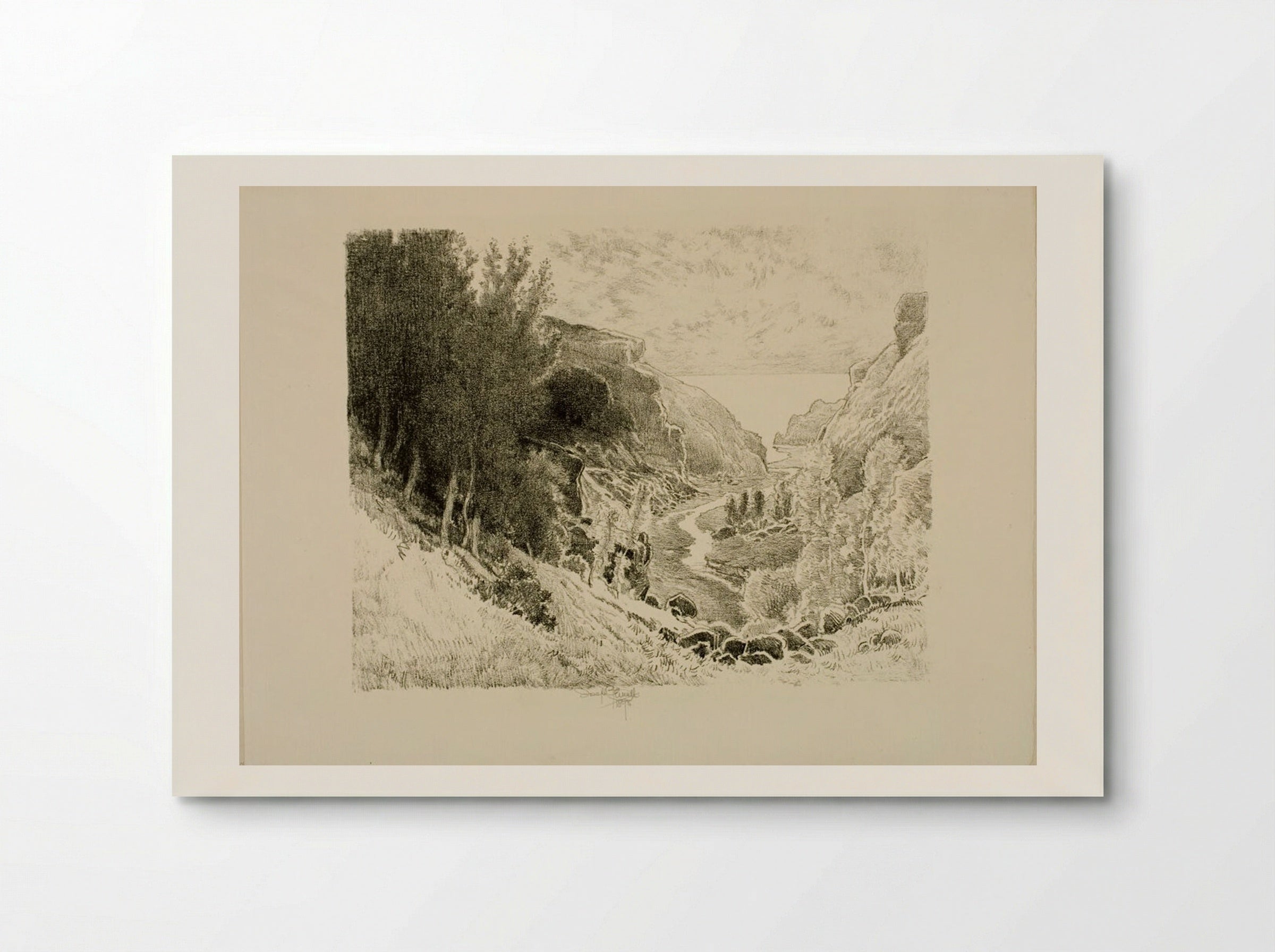 The Rocky Valley, Near Tintagel - Joseph Pennell - Poster