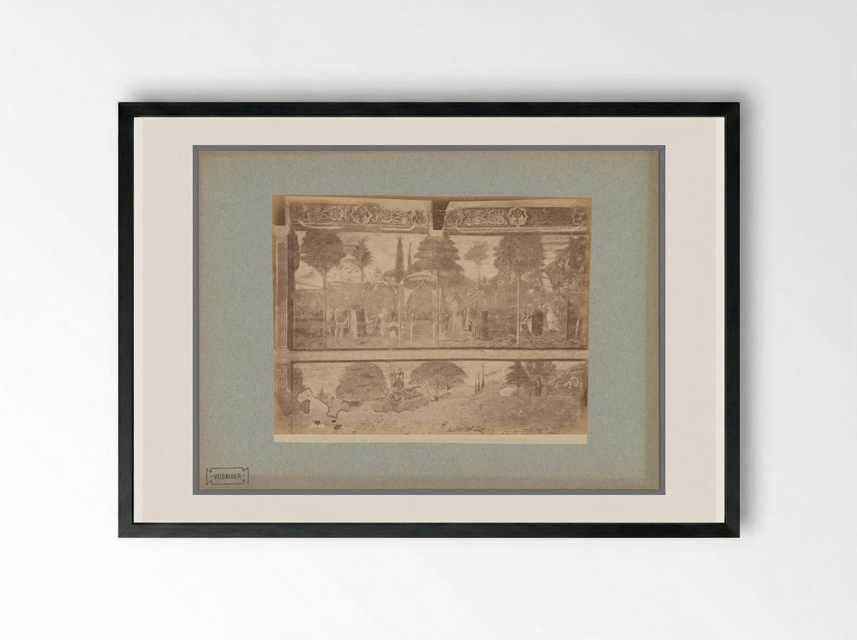 The Rod of Aaron and the Brazen Serpent - Fratelli Alinari - Framed Print Black