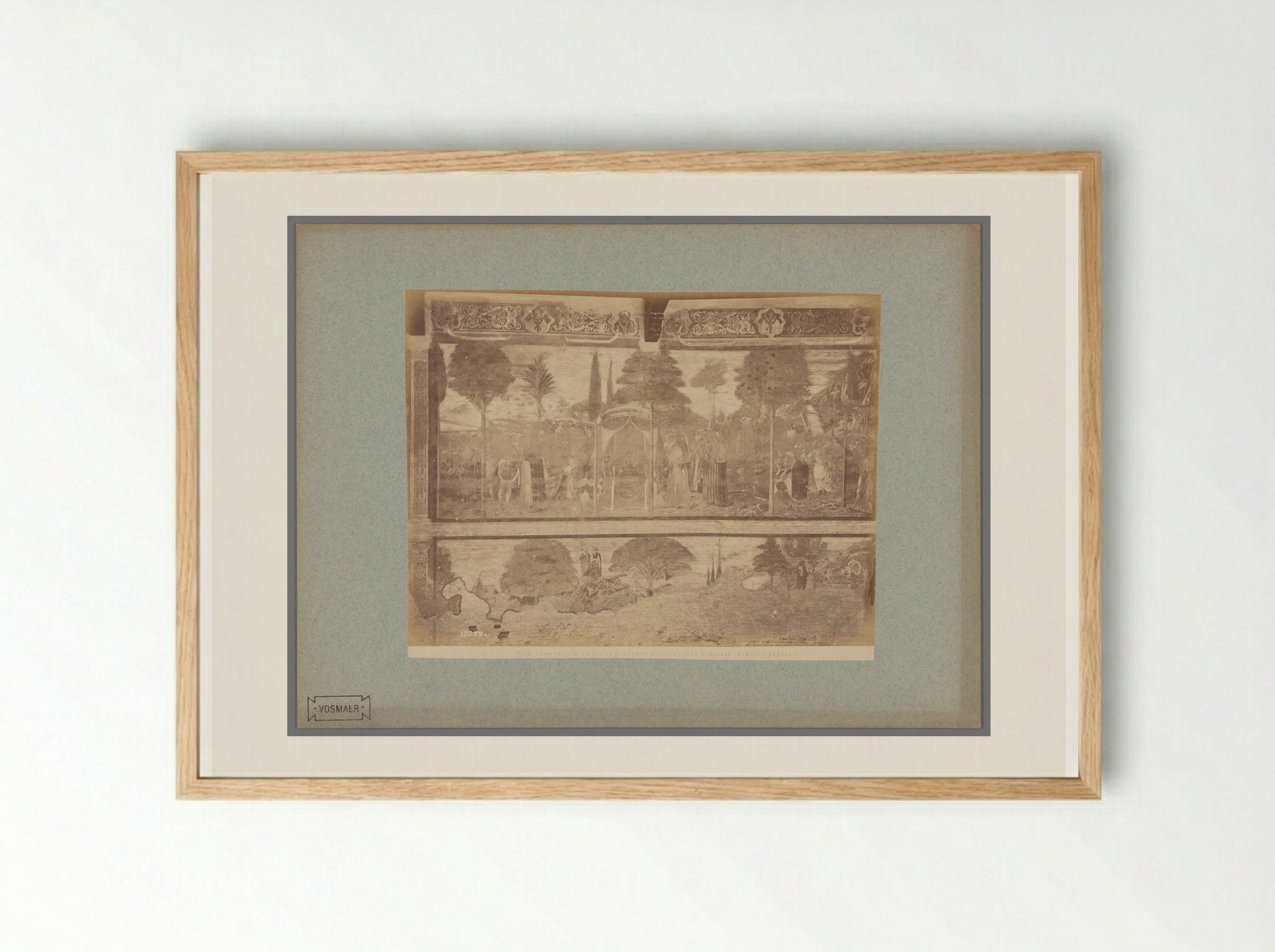 The Rod of Aaron and the Brazen Serpent - Fratelli Alinari - Framed Print Wood