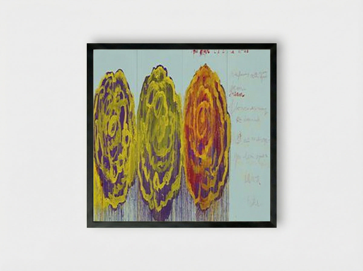 The Rose (III) - Cy Twombly - Framed Print Black