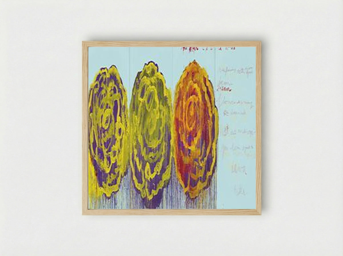 The Rose (III) - Cy Twombly - Framed Print Wood