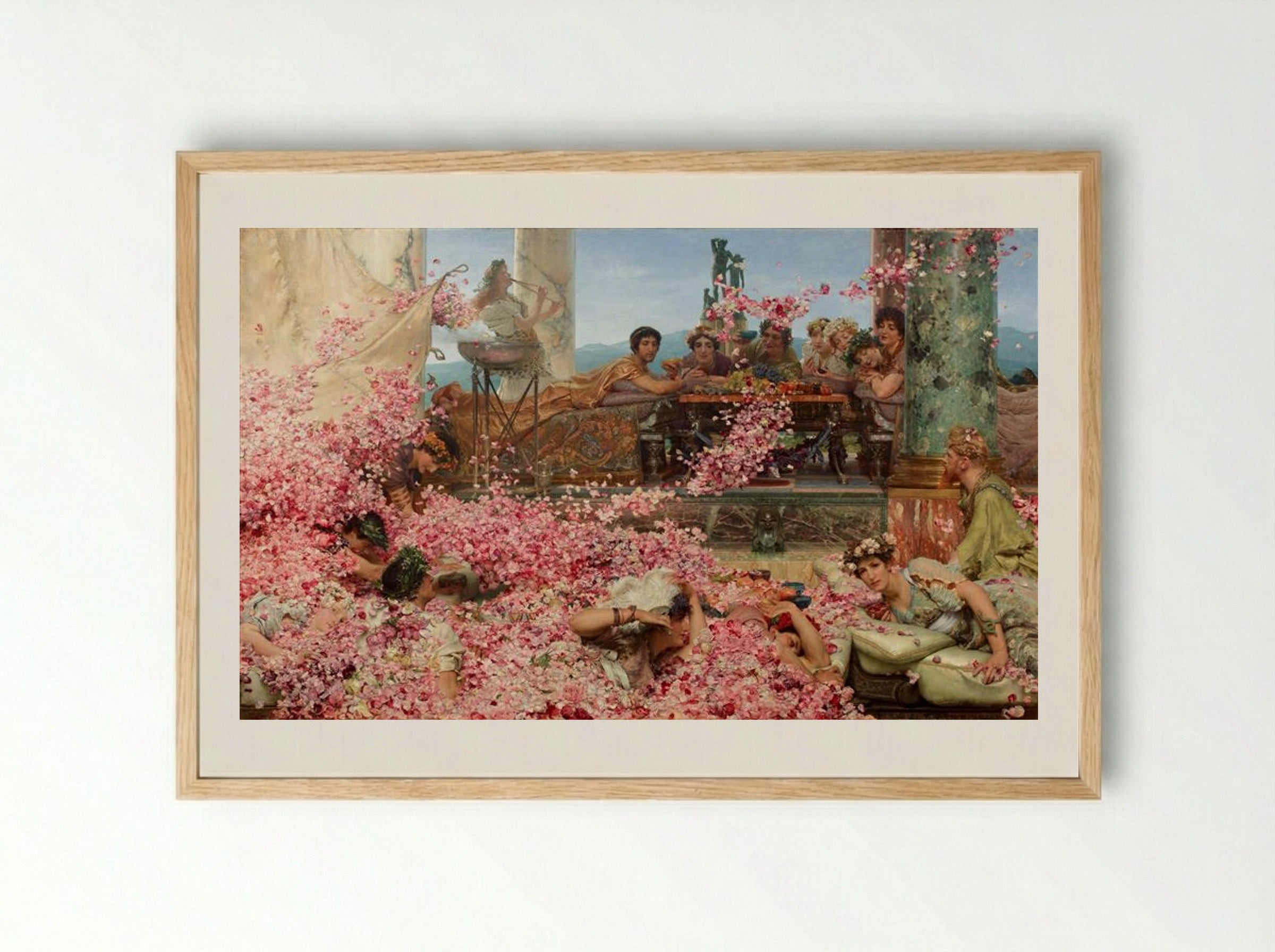 The Roses of Heliogabalus - Sir Lawrence Alma-Tadema - Framed Print Wood