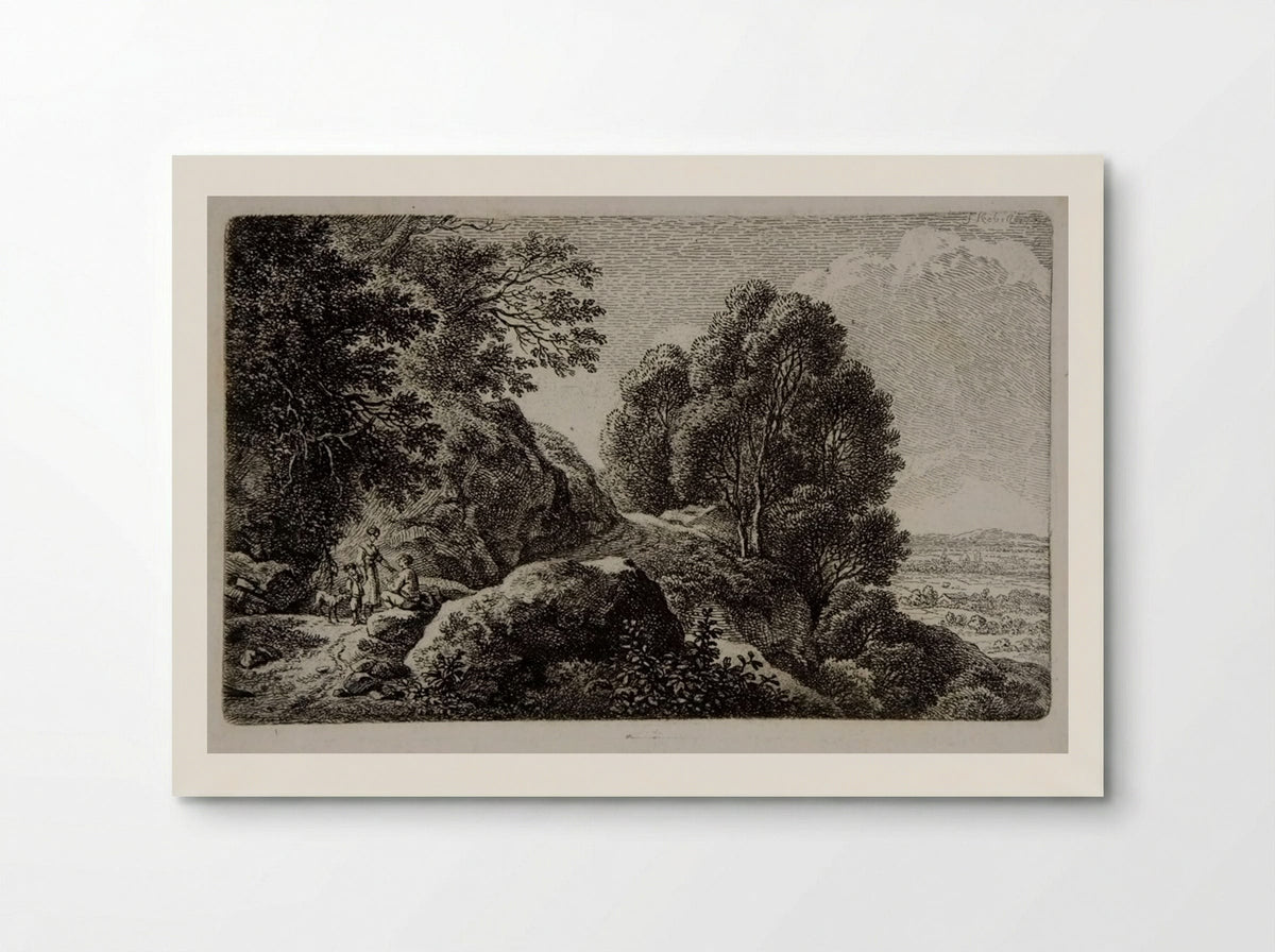 The Route near a Precipice - Ferdinand Kobell - Poster