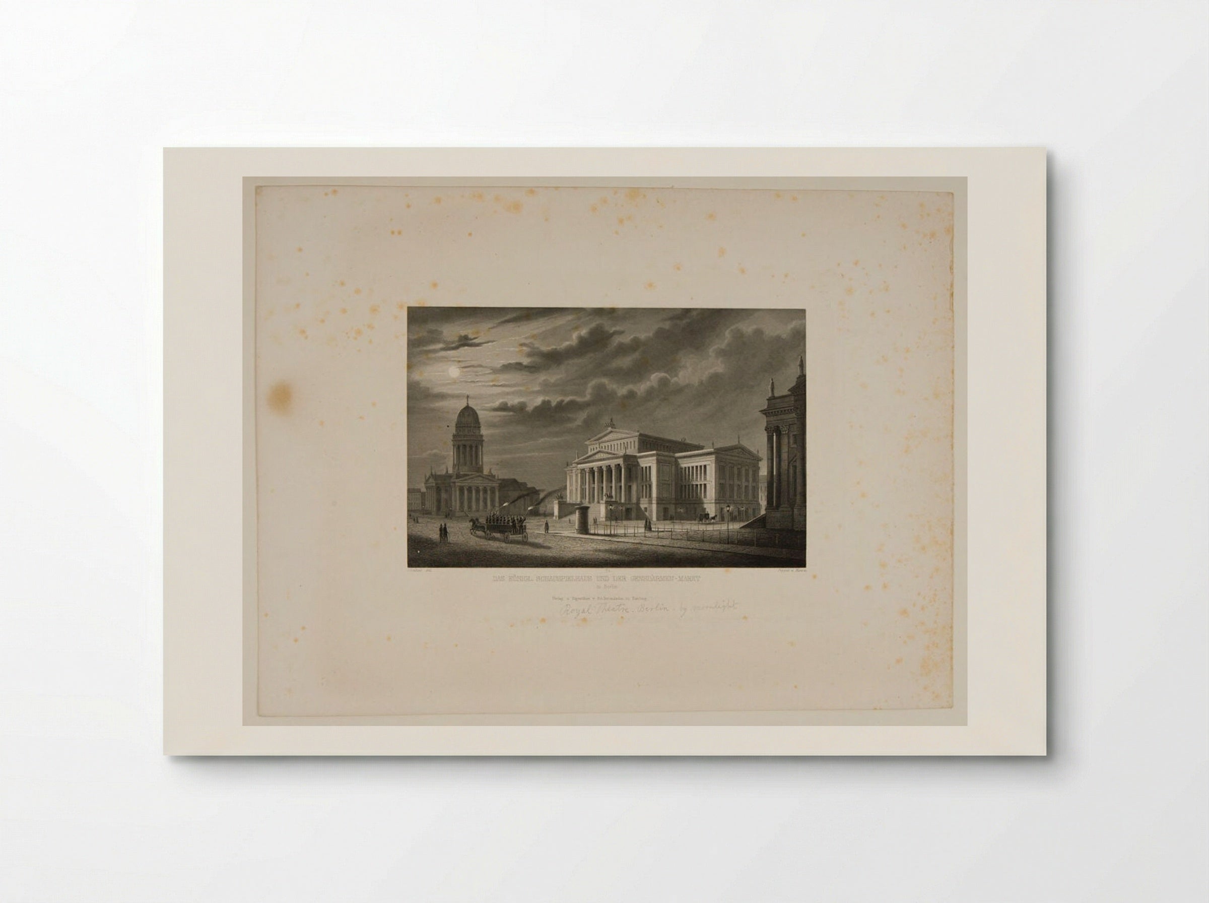 The Royal Theater and the Gensdarmes Market, Berlin - Johann Gabriel Friedrich Poppel - Poster