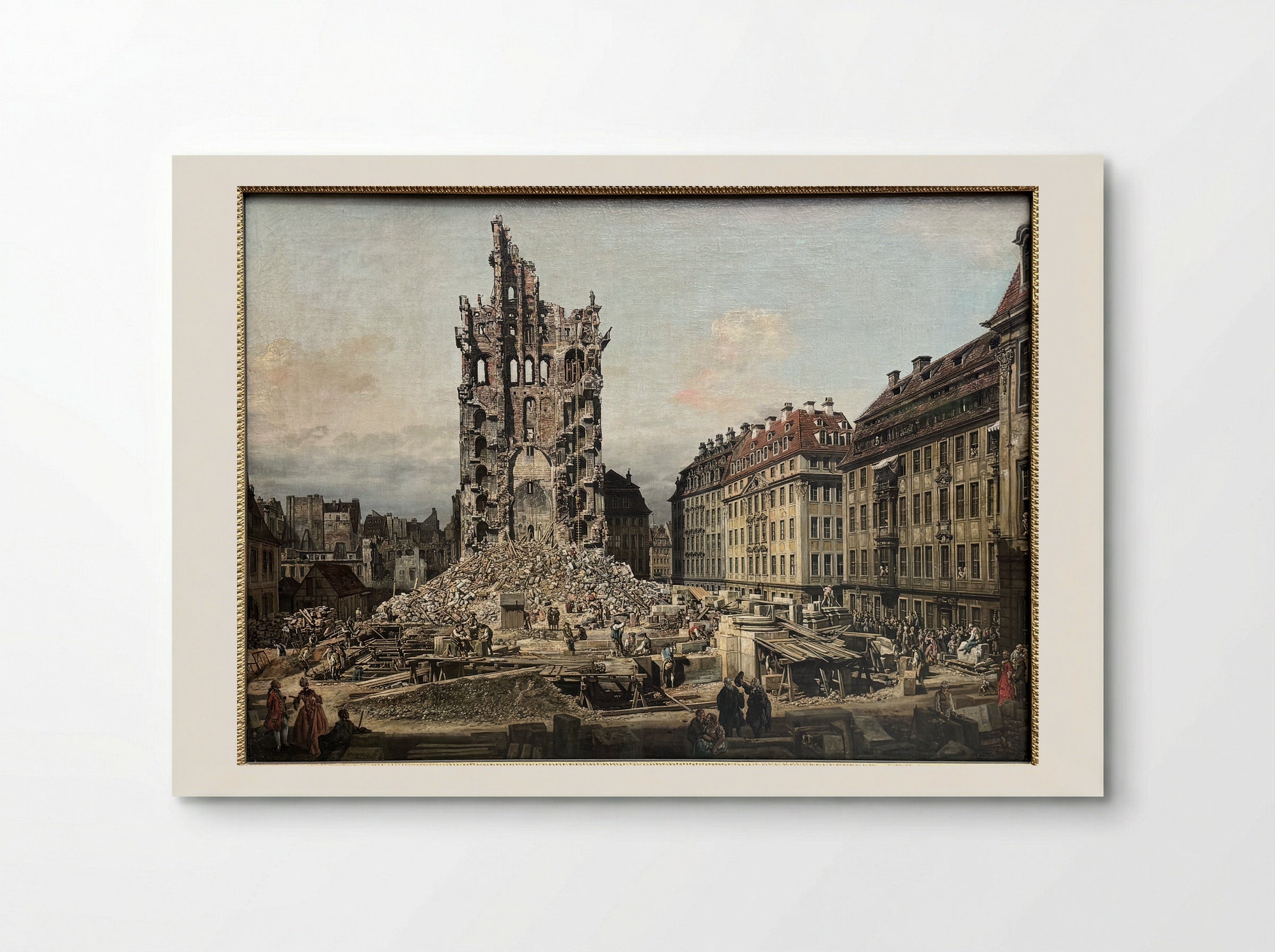 The Ruins of the Kreuzkirche in Dresden - Bernardo Bellotto - Poster