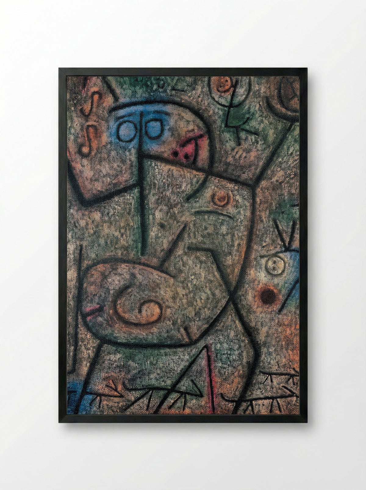 The Rumours - Paul Klee - Framed Print Black