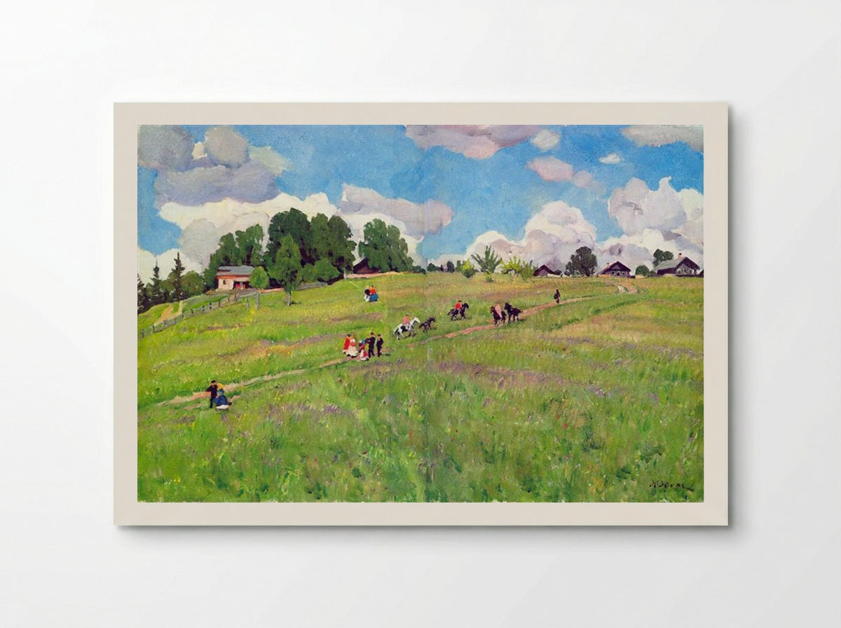 The Rural Holiday. On The Hill. Ligachovo - Konstantin Yuon - Poster
