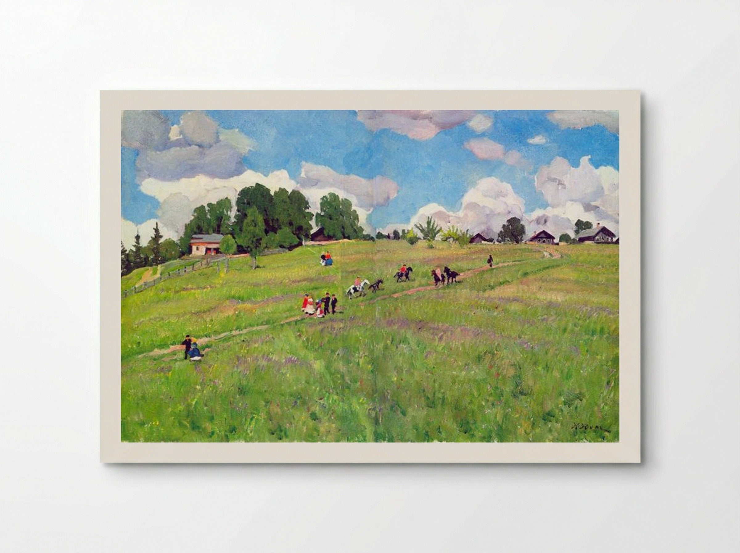 The Rural Holiday. On The Hill. Ligachovo - Konstantin Yuon - Poster