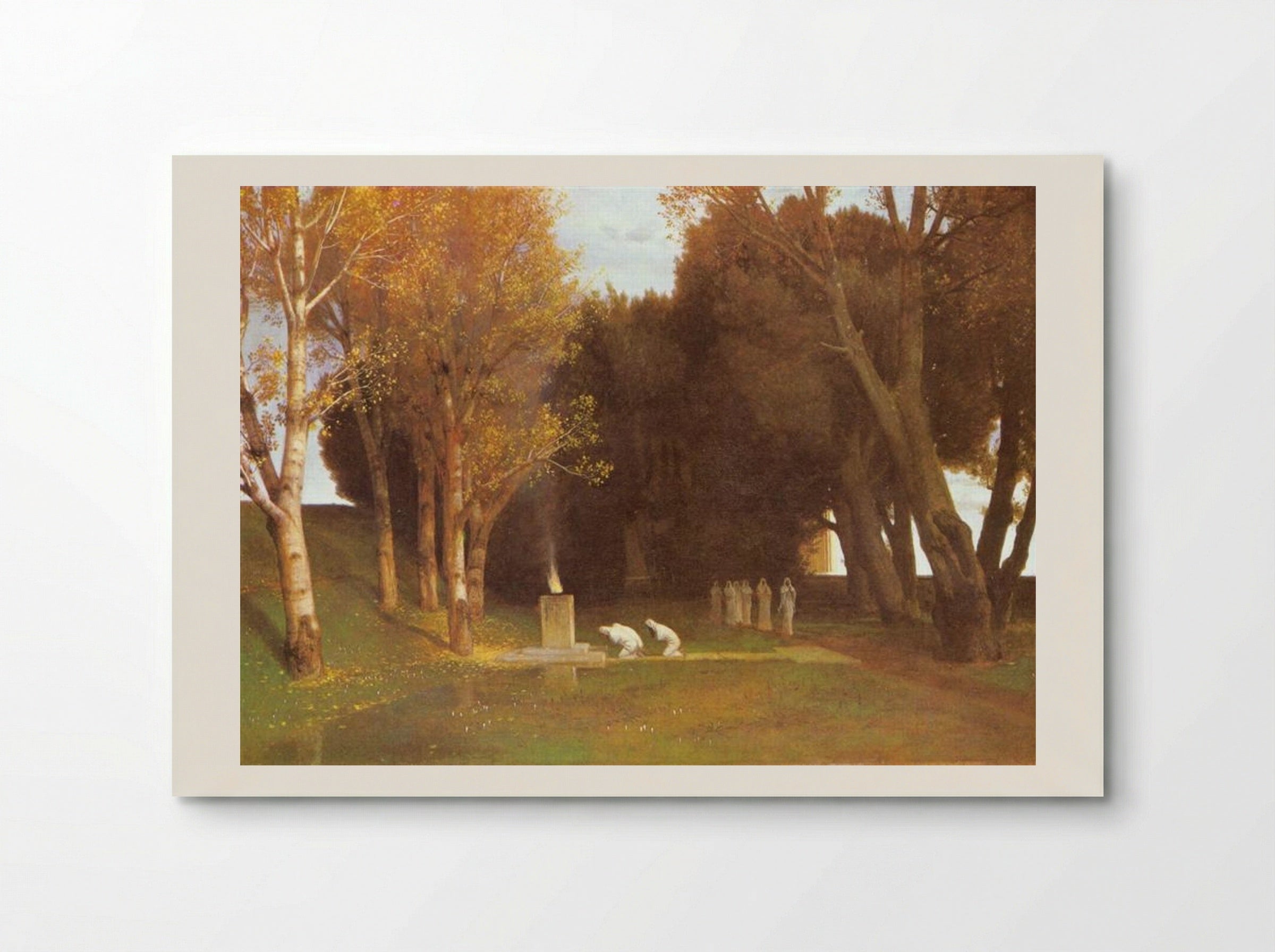 The Sacred Grove - Arnold Böcklin - Poster