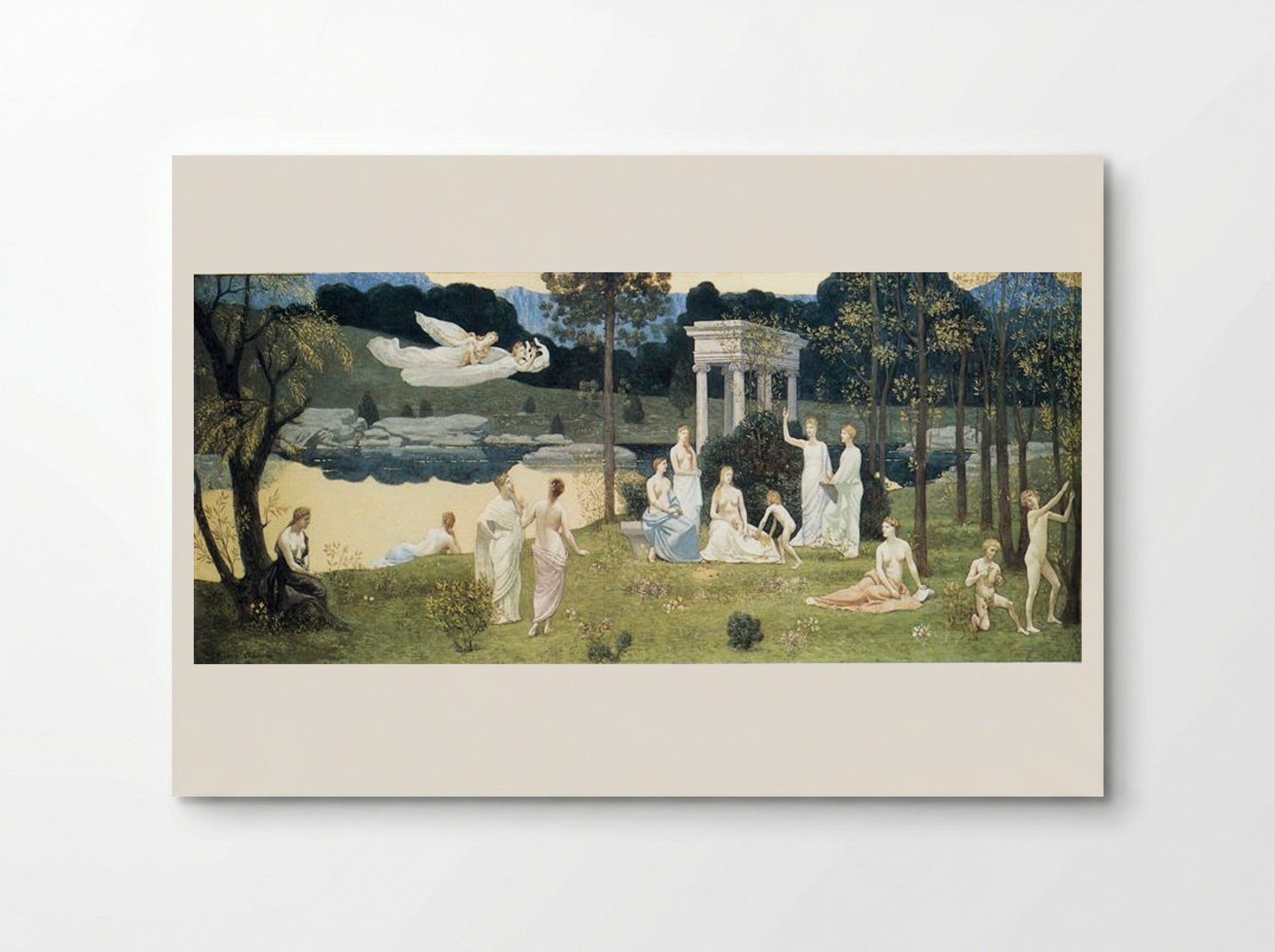The Sacred Wood Cherished by the Arts and the Muses - Pierre Puvis de Chavannes - Poster