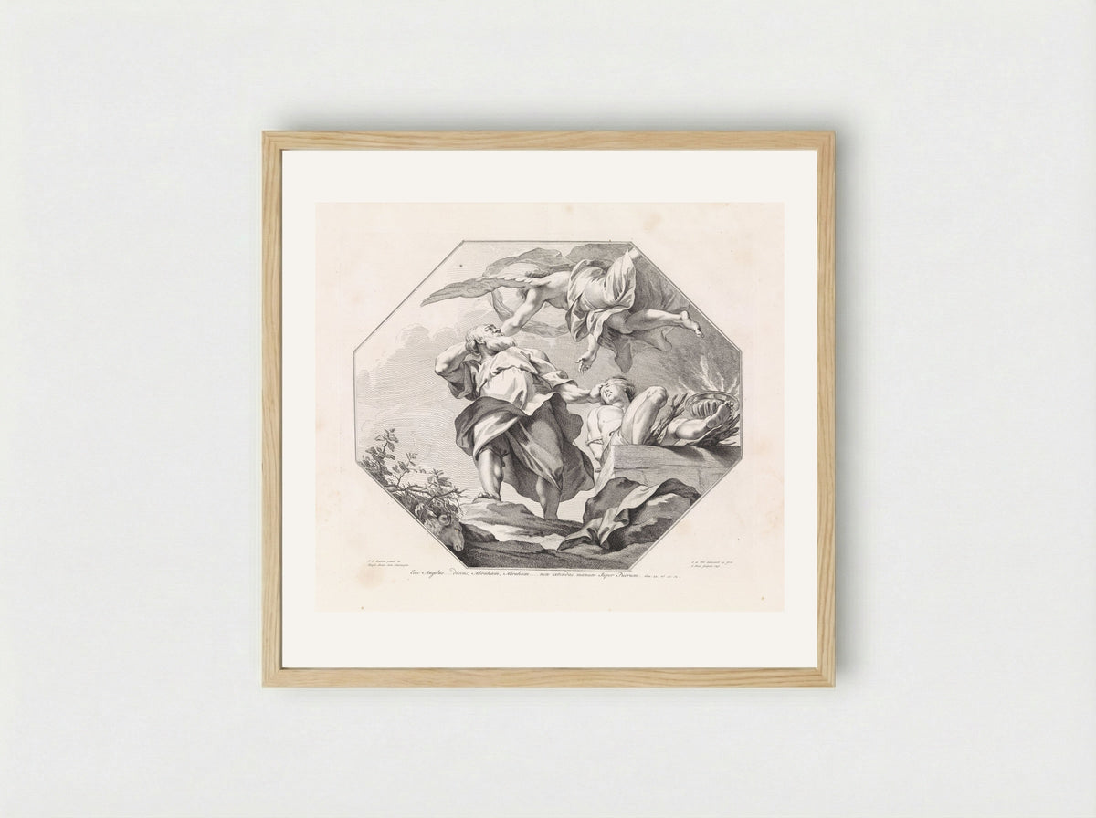 The Sacrifice of Isaac - Jan Punt - Framed Print Wood