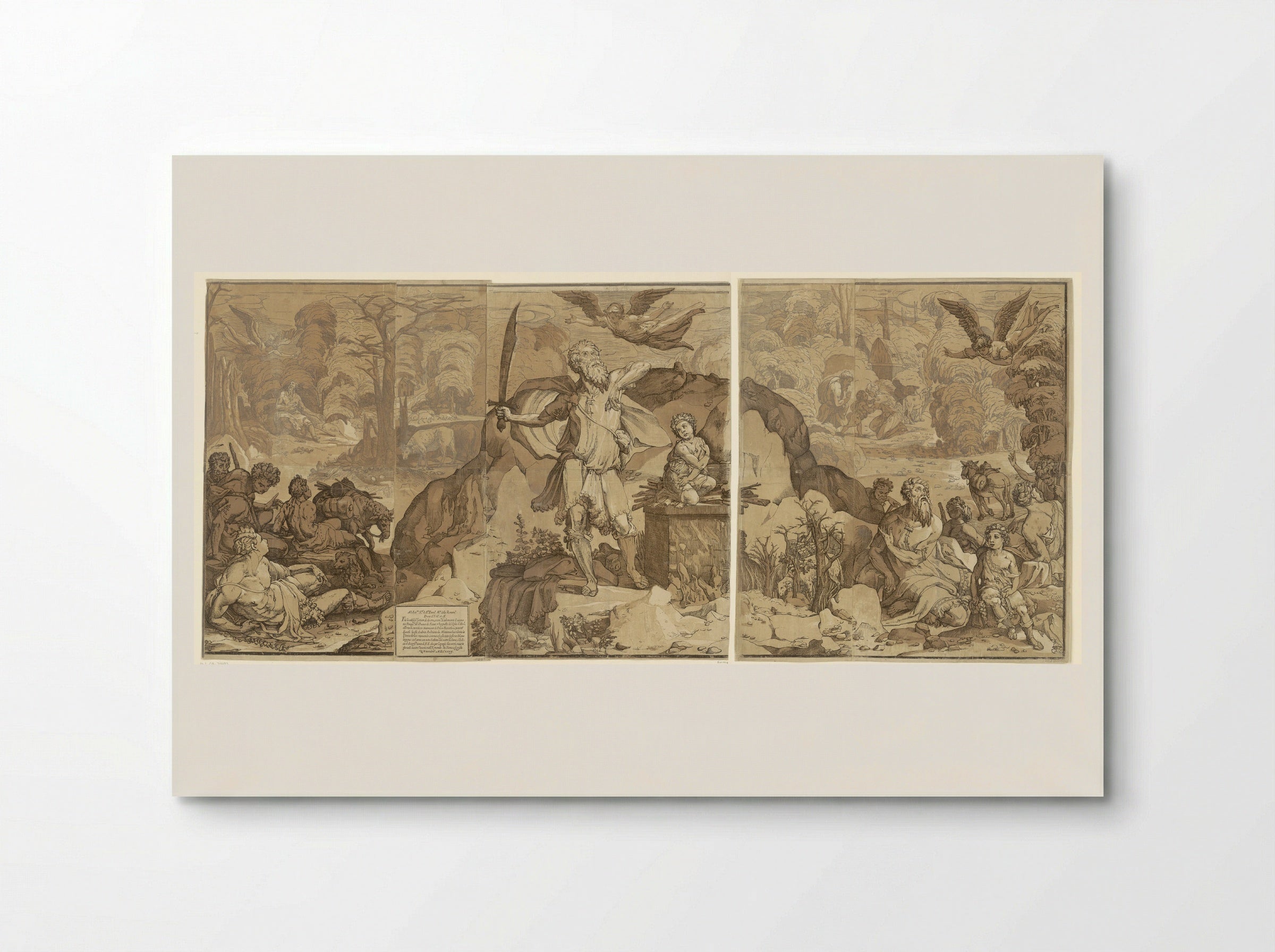 The Sacrifice of Isaac - Andrea Andreani - Poster