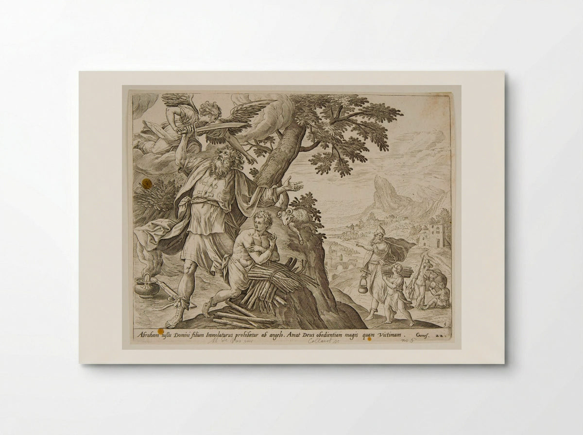 The Sacrifice of Isaac - Adriaen Collaert - Poster