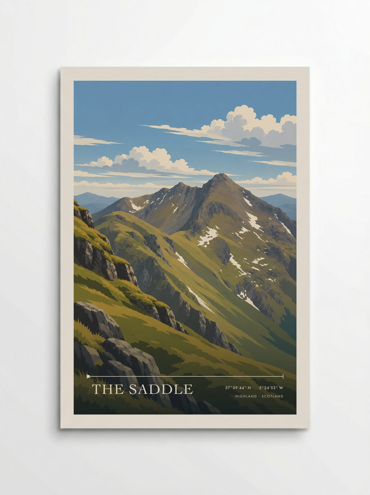 The Saddle, Highland | Travel Poster - Poster