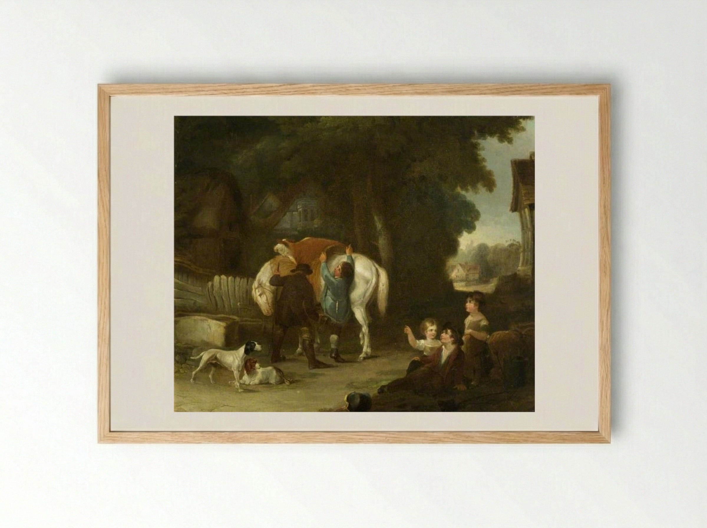 The Sale of the Pet Calf - William Collins - Framed Print Wood