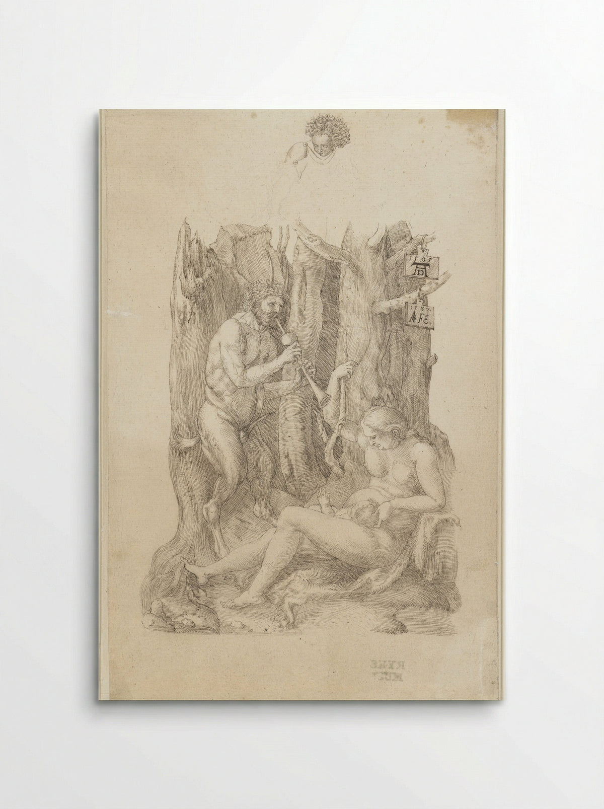The Satyr Family - Monogrammist AS - Poster