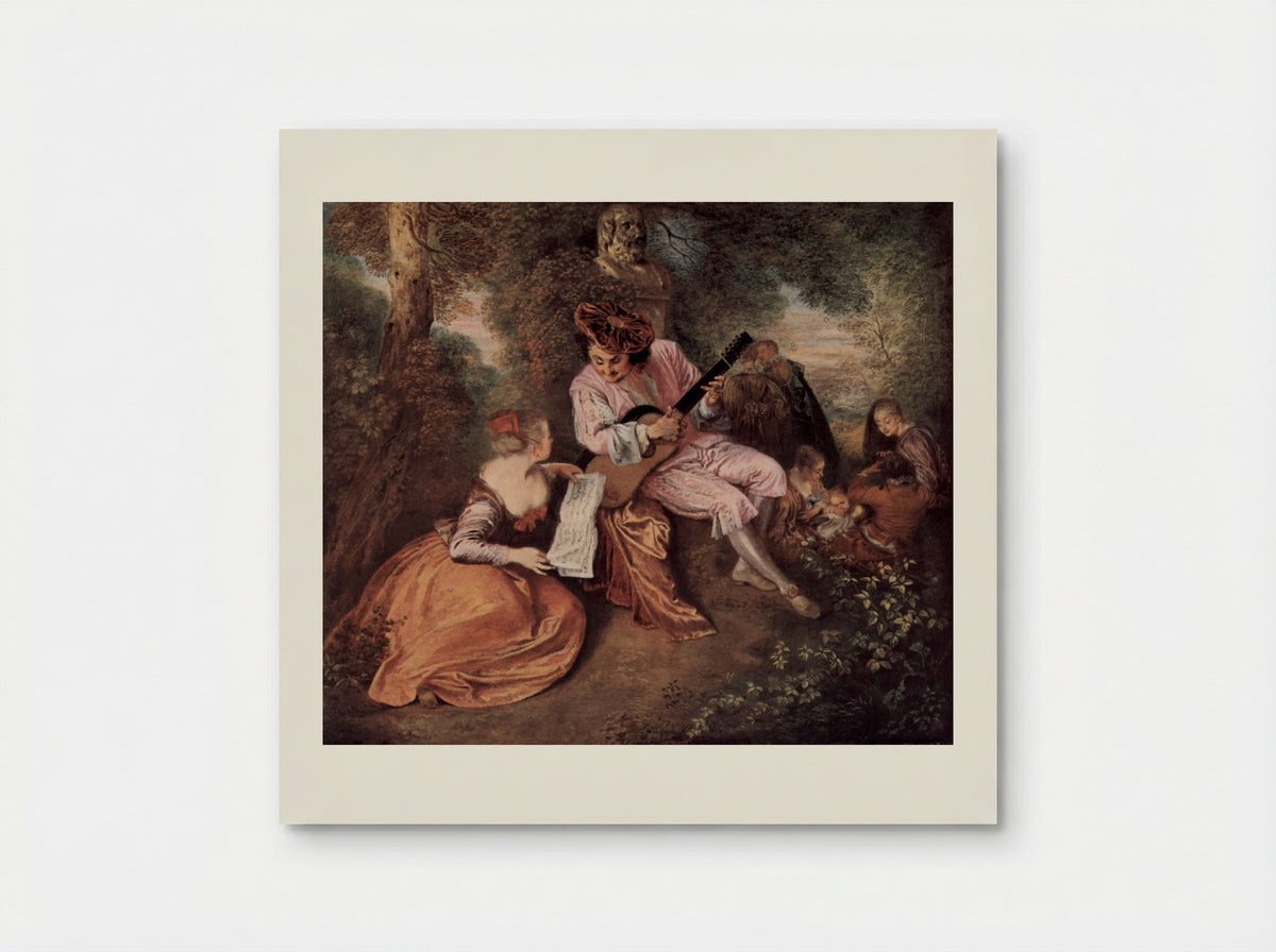 The Scale of Love - Antoine Watteau - Poster