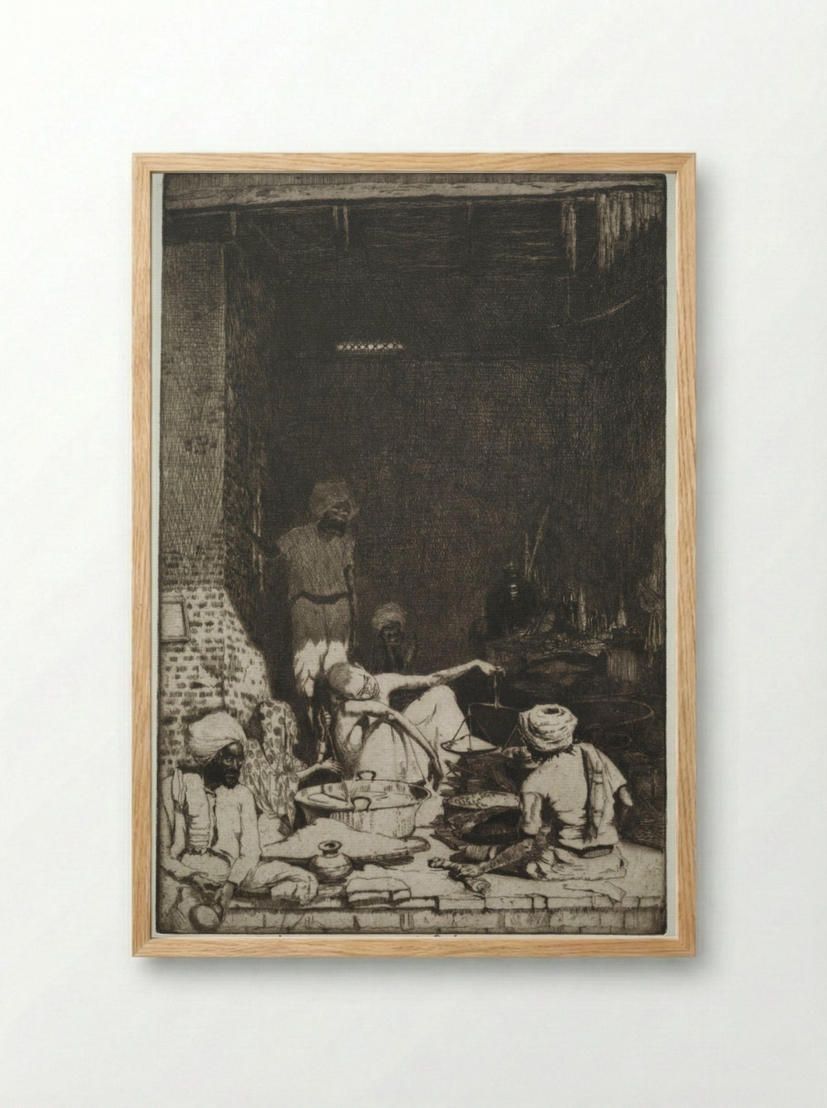 The Scales - Ernest Stephen Lumsden - Framed Print Wood