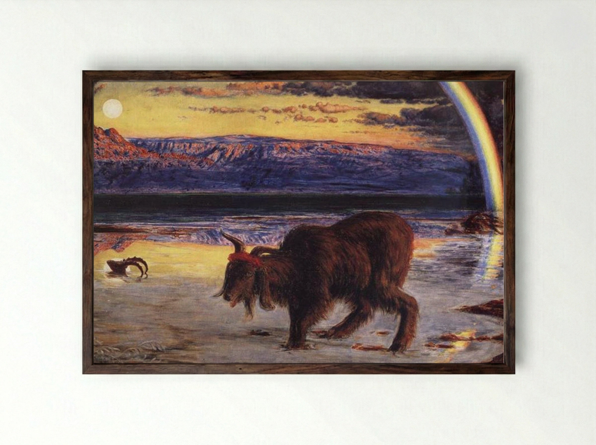 The Scapegoat - William Holman Hunt - Framed Print Dark Wood