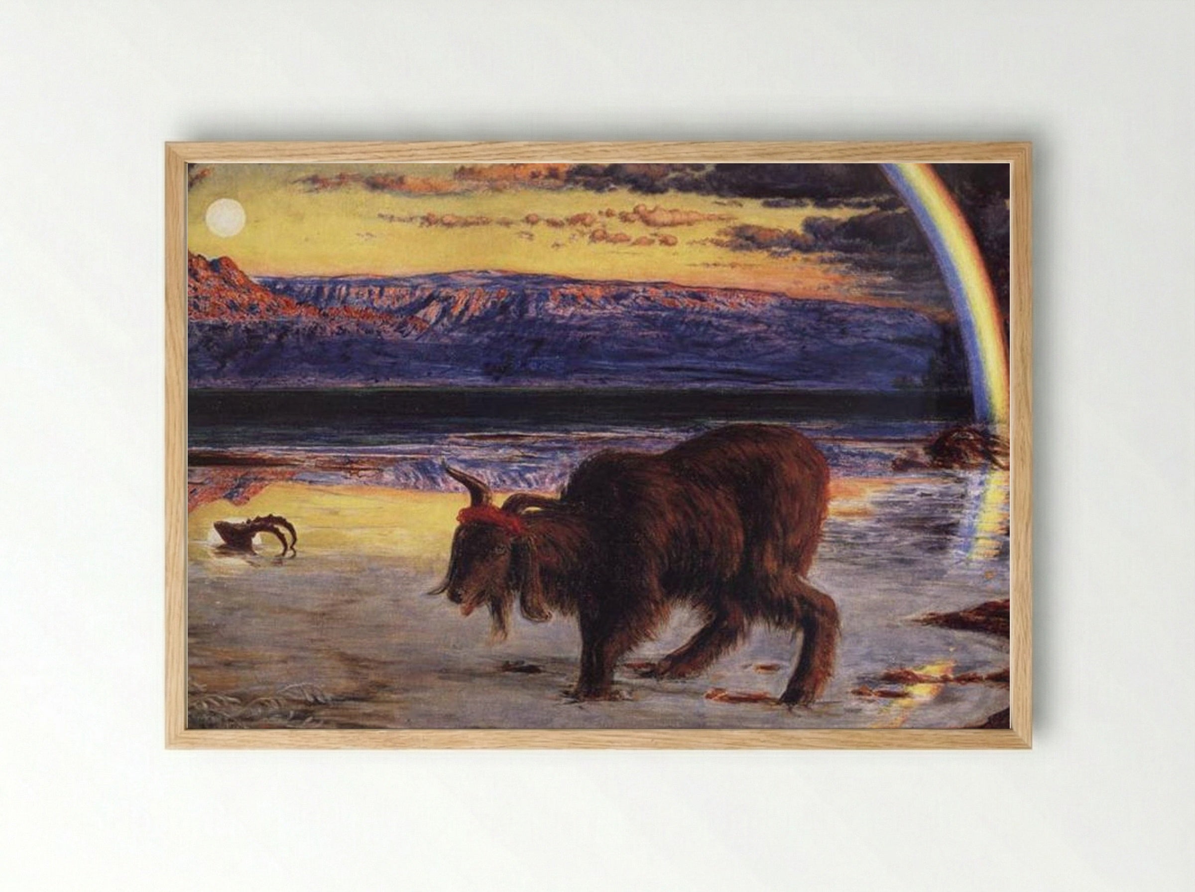 The Scapegoat - William Holman Hunt - Framed Print Wood
