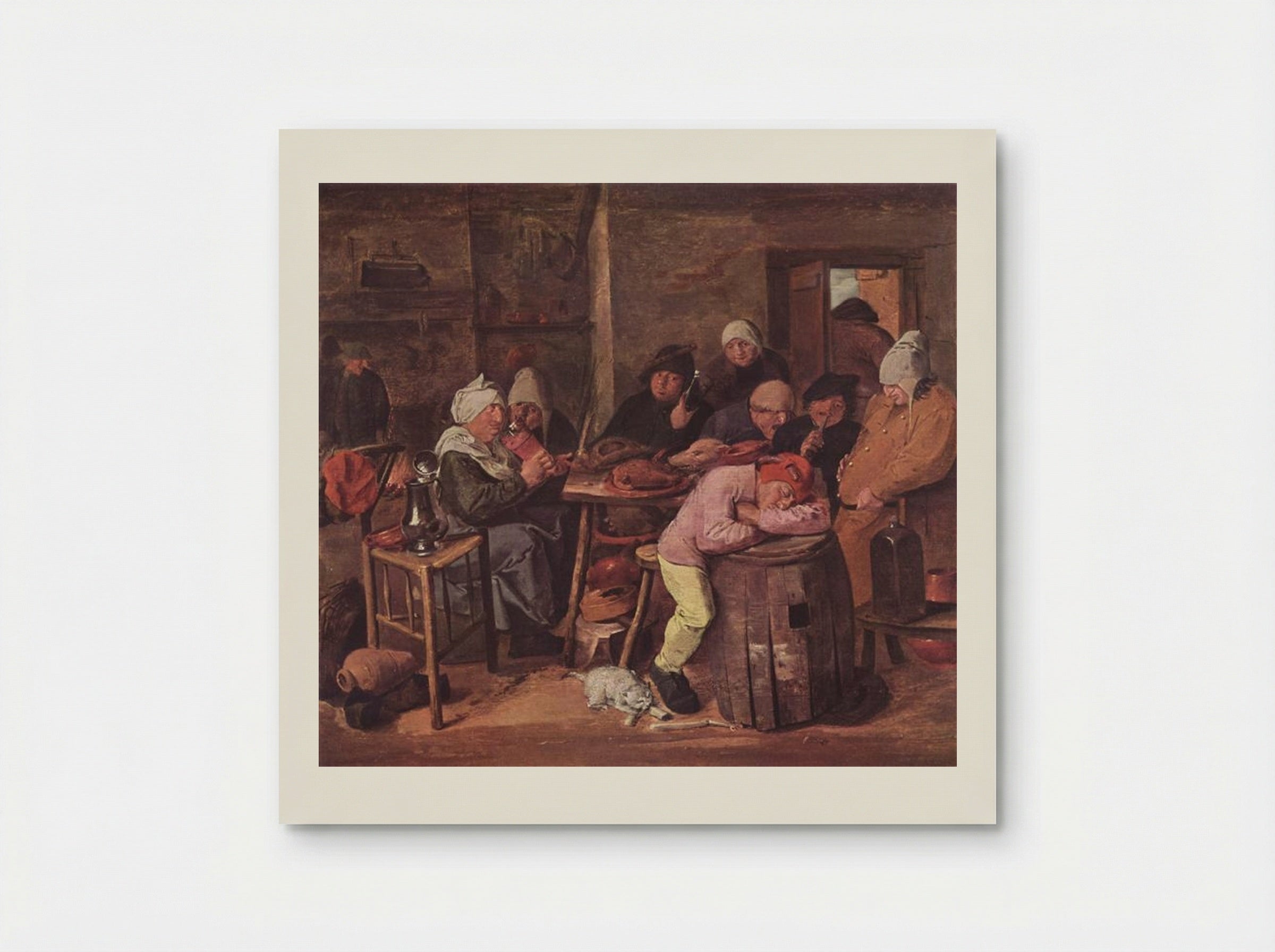 The Schlachtfest - Adriaen Brouwer - Poster