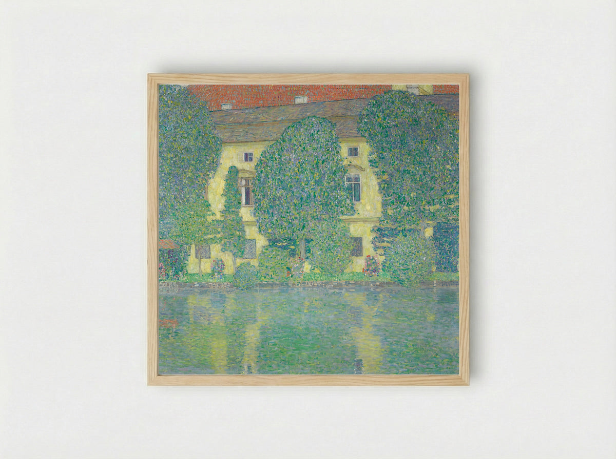 The Schloss Kammer on the Attersee, III - Gustav Klimt - Framed Print Wood