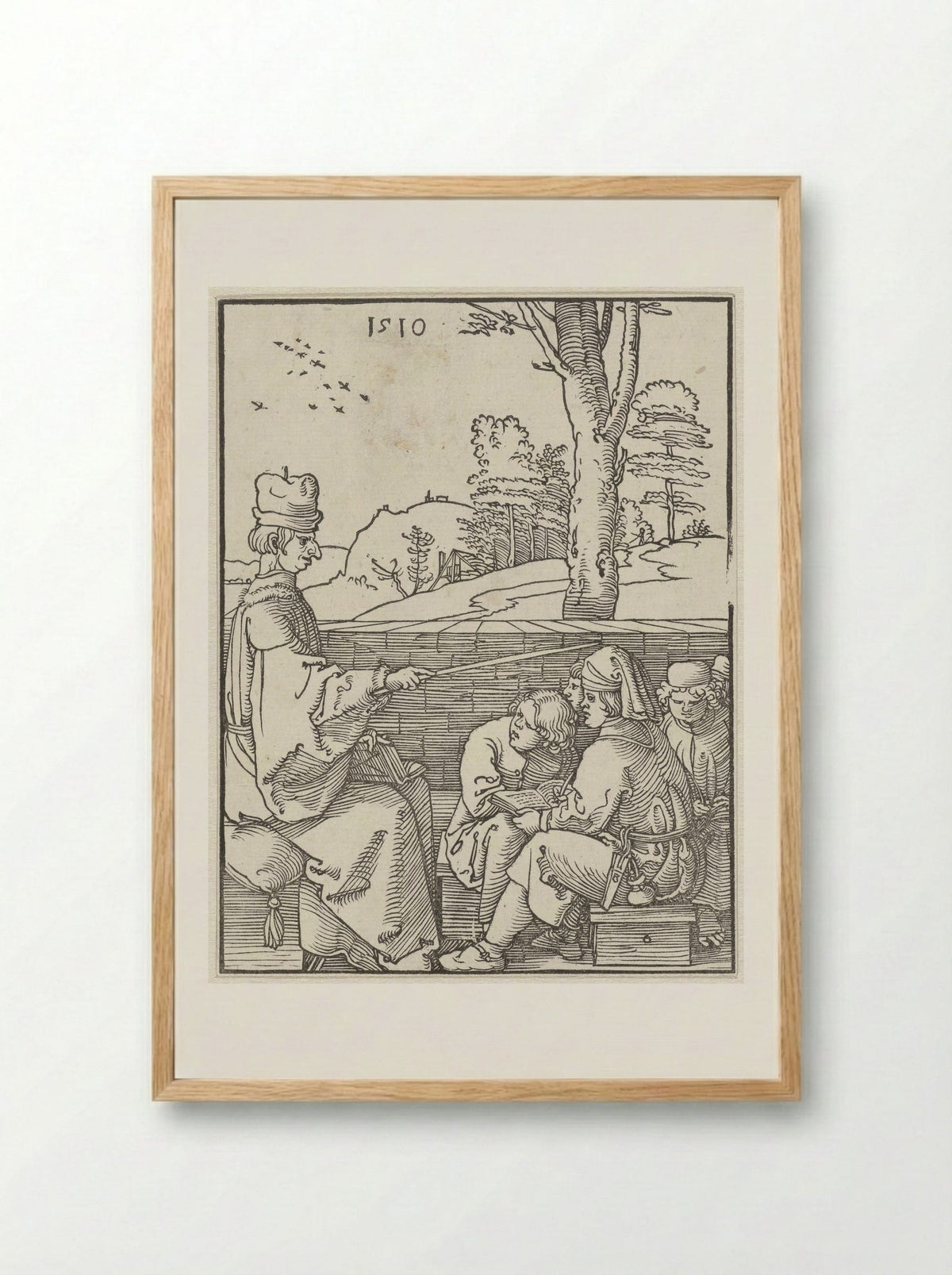 The Schoolmaster - Albrecht Dürer - Framed Print Wood