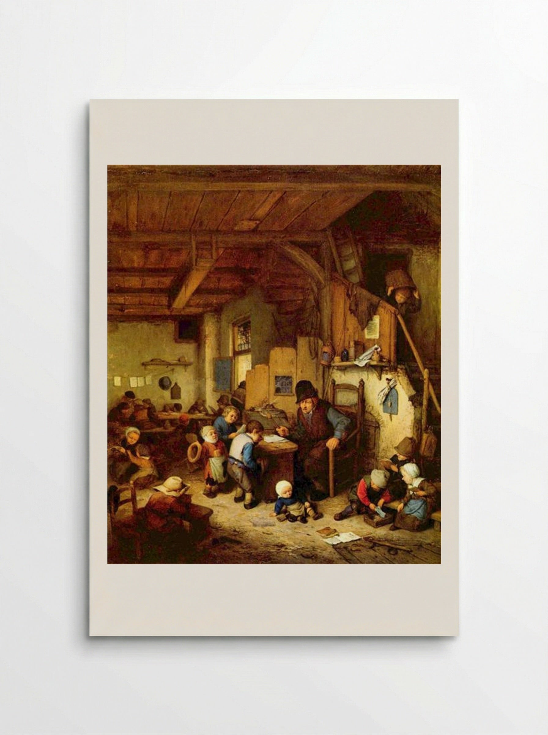 The Schoolmaster - Adriaen van Ostade - Poster