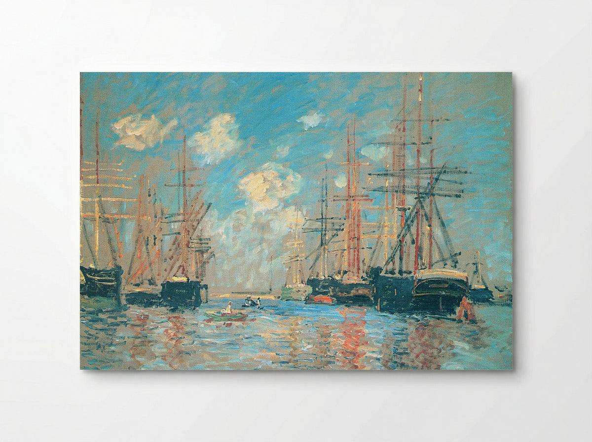 The Sea, Port in Amsterdam - Claude Monet - Poster