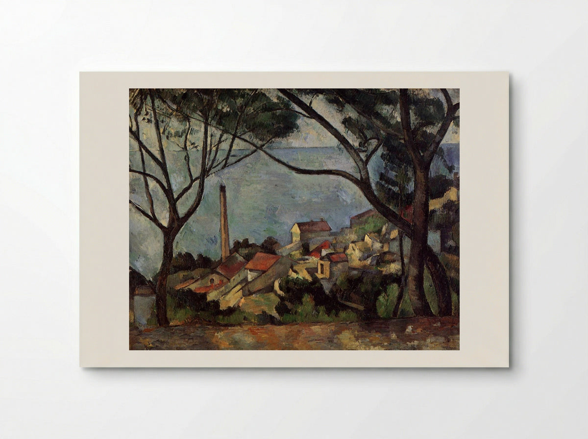 The Sea at l'Estaque - Paul Cézanne - Poster