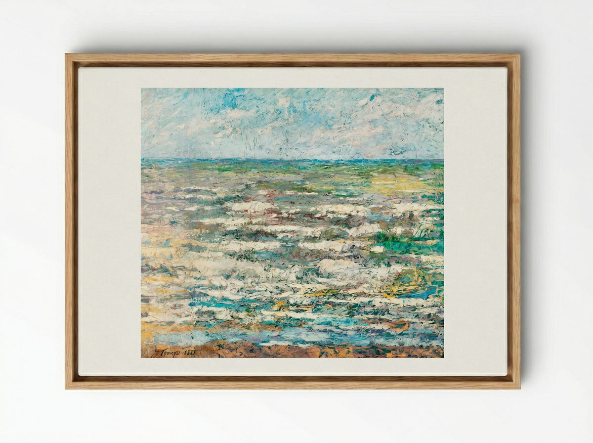 The Sea - Jan Toorop - Framed Canvas Wood