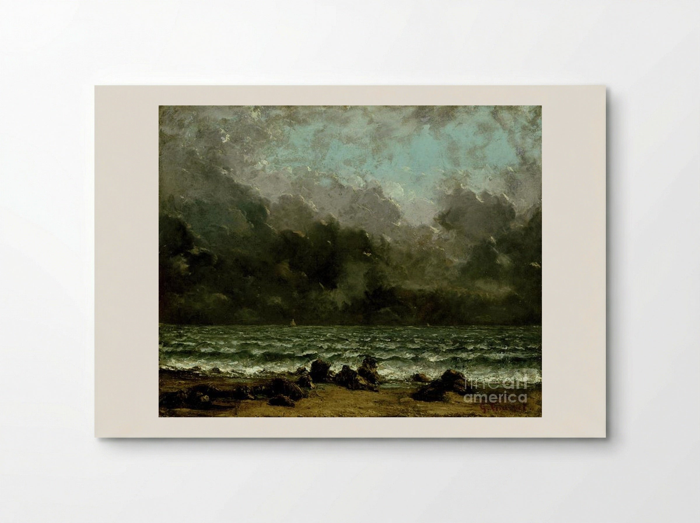 The Sea - Gustave Courbet - Poster
