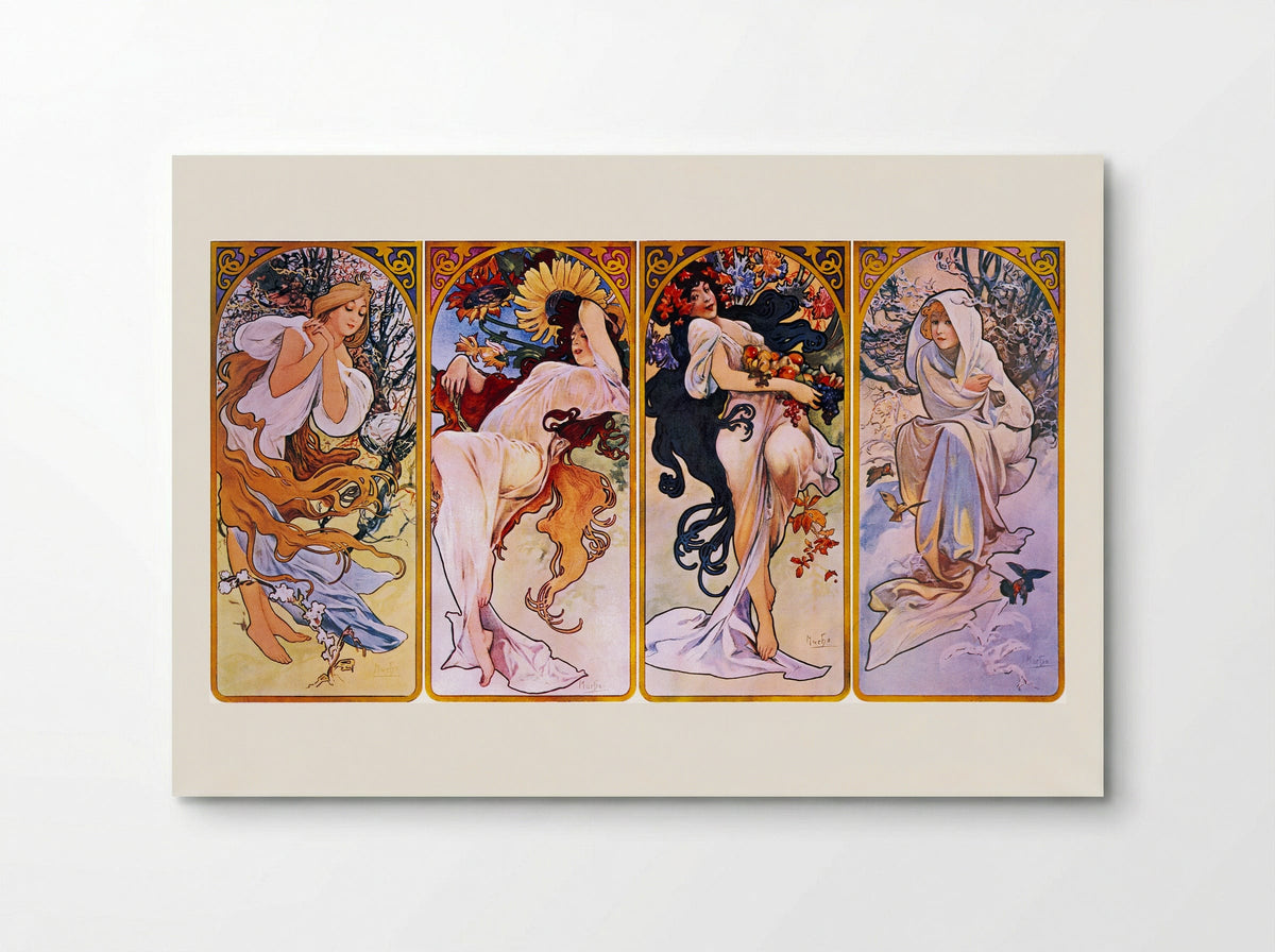 The Seasons - Alphonse Mucha - Poster