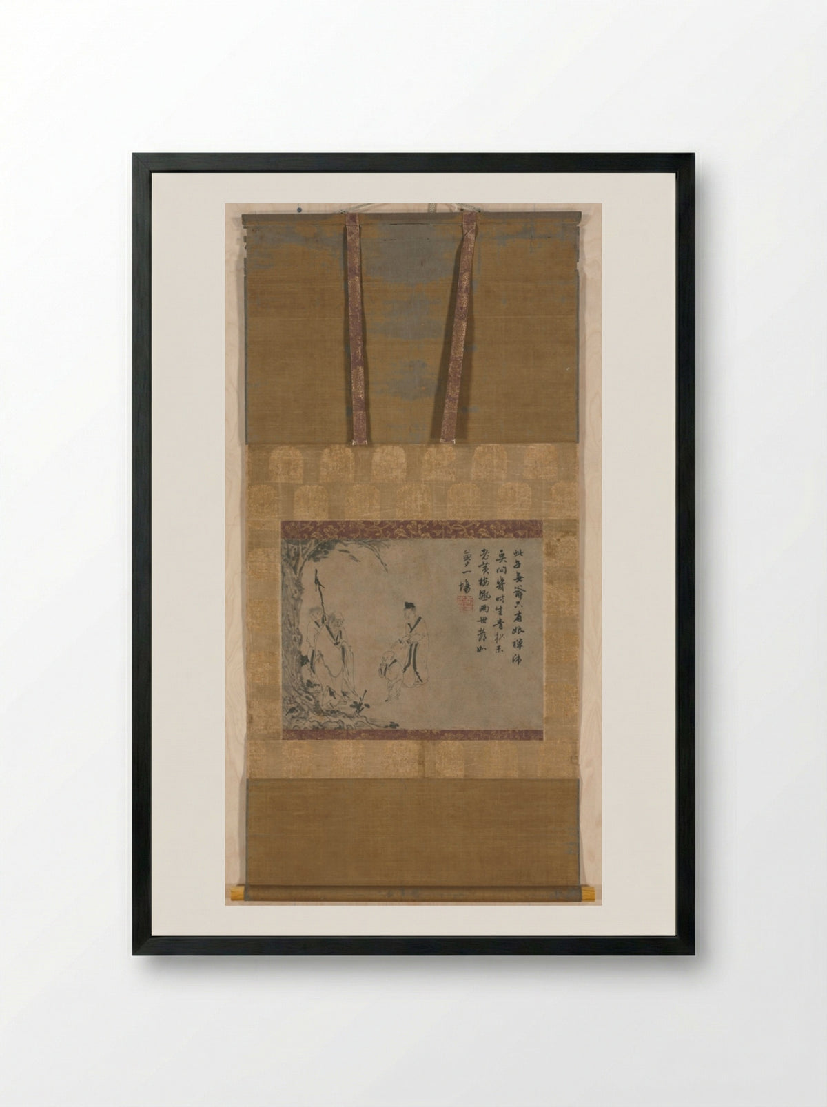 The Second Coming of the Fifth Patriarch - Yintuoluo - Framed Print Black
