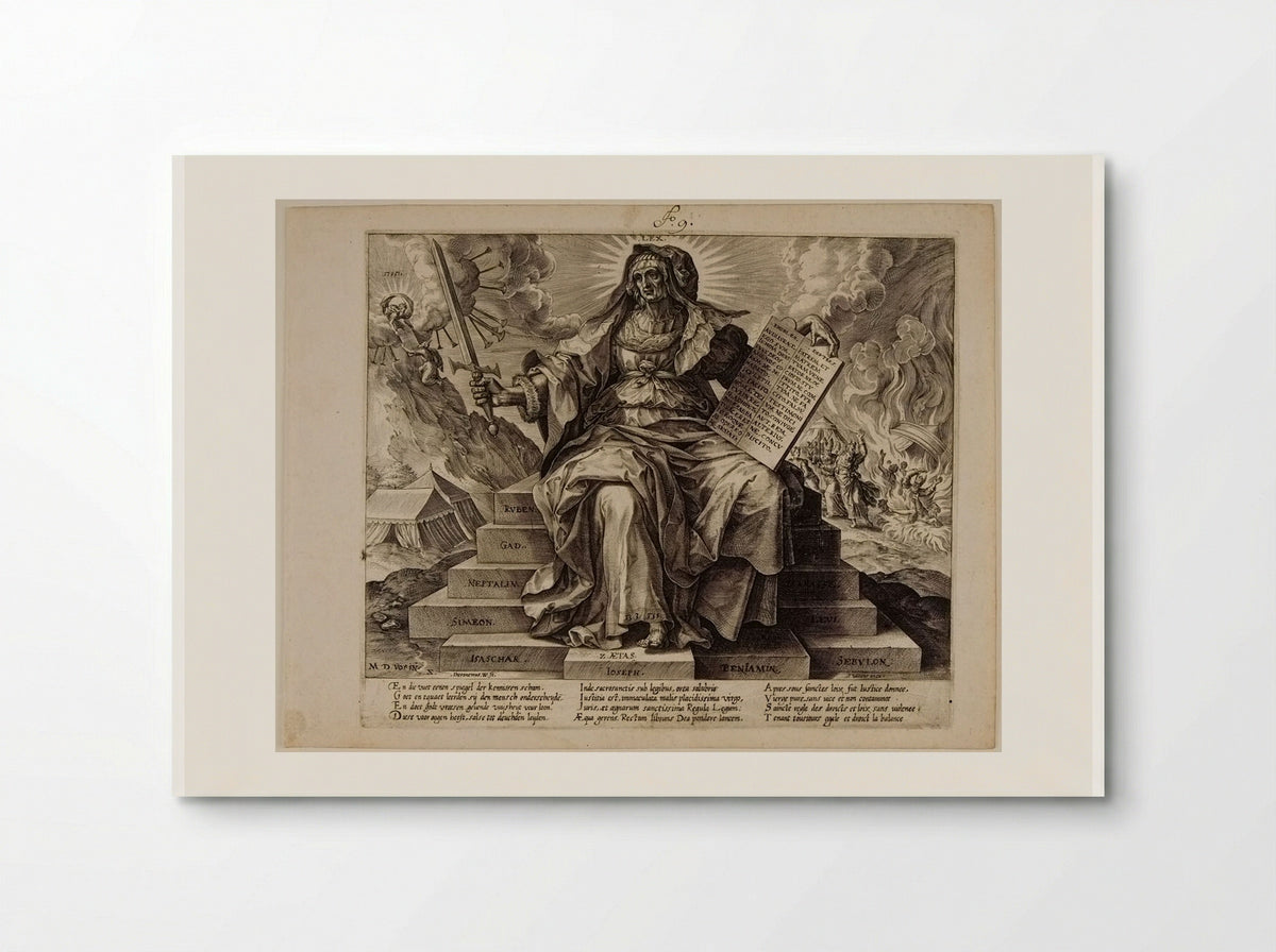 The Second Era: The Law of the Old Testament - Hieronymus Wierix - Poster