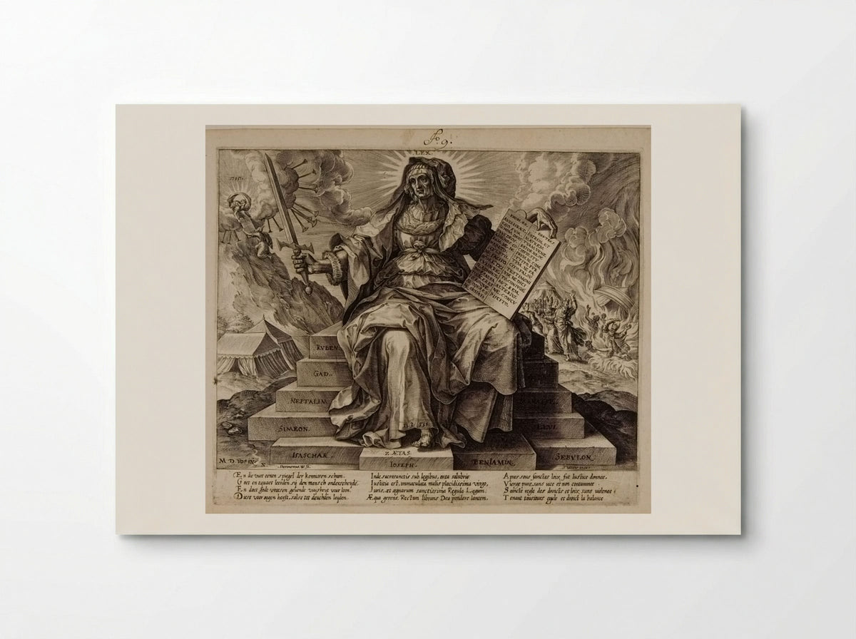 The Second Era: The Law of the Old Testament - Hieronymus Wierix - Poster