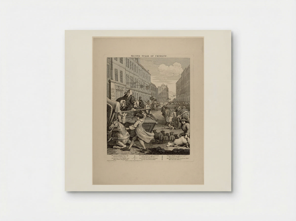 The Second Stage of Cruelty - William Hogarth - Poster