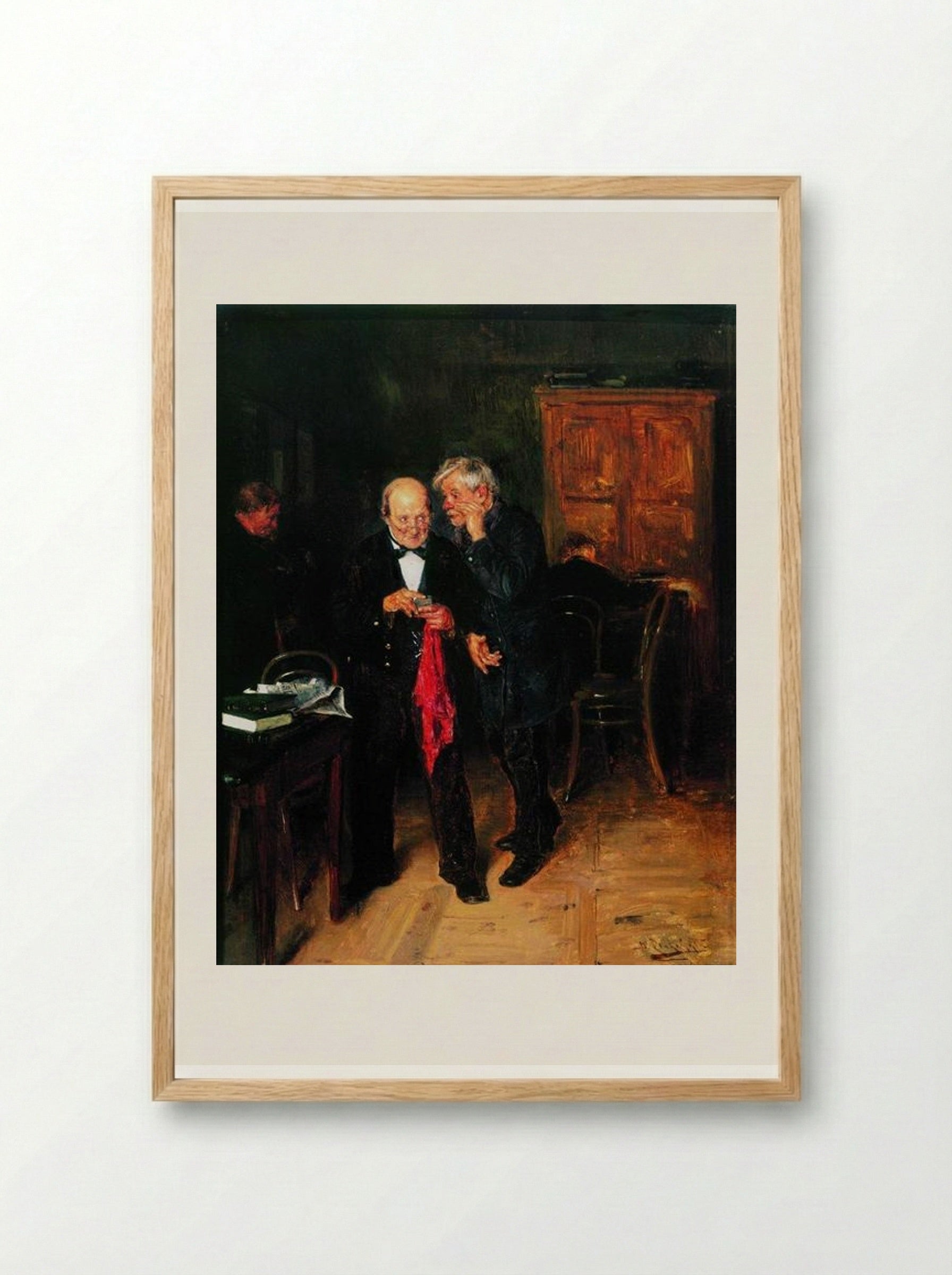 The Secret - Vladimir Makovsky - Framed Print Wood