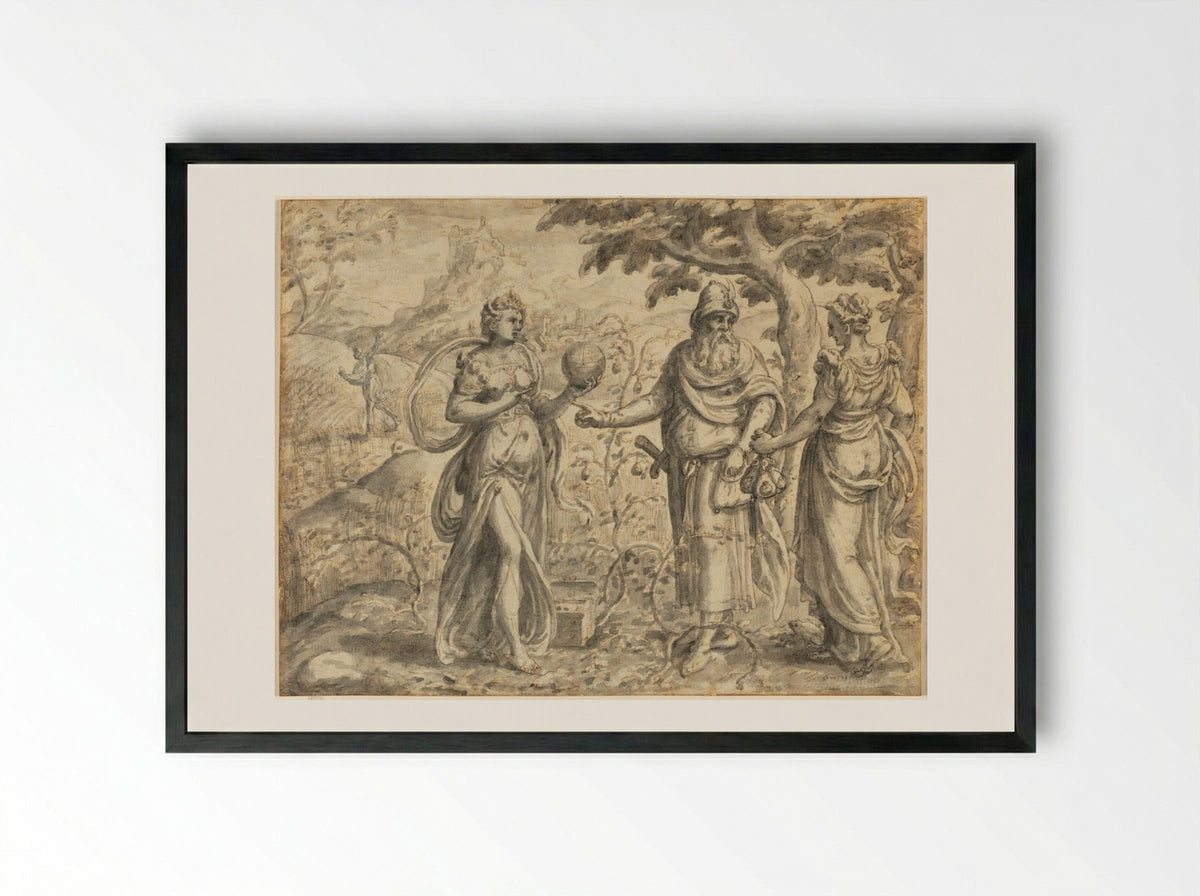 The Seed Received among the Thorns, from the Parable of the Sower - Gerard van Groeningen - Framed Print Black