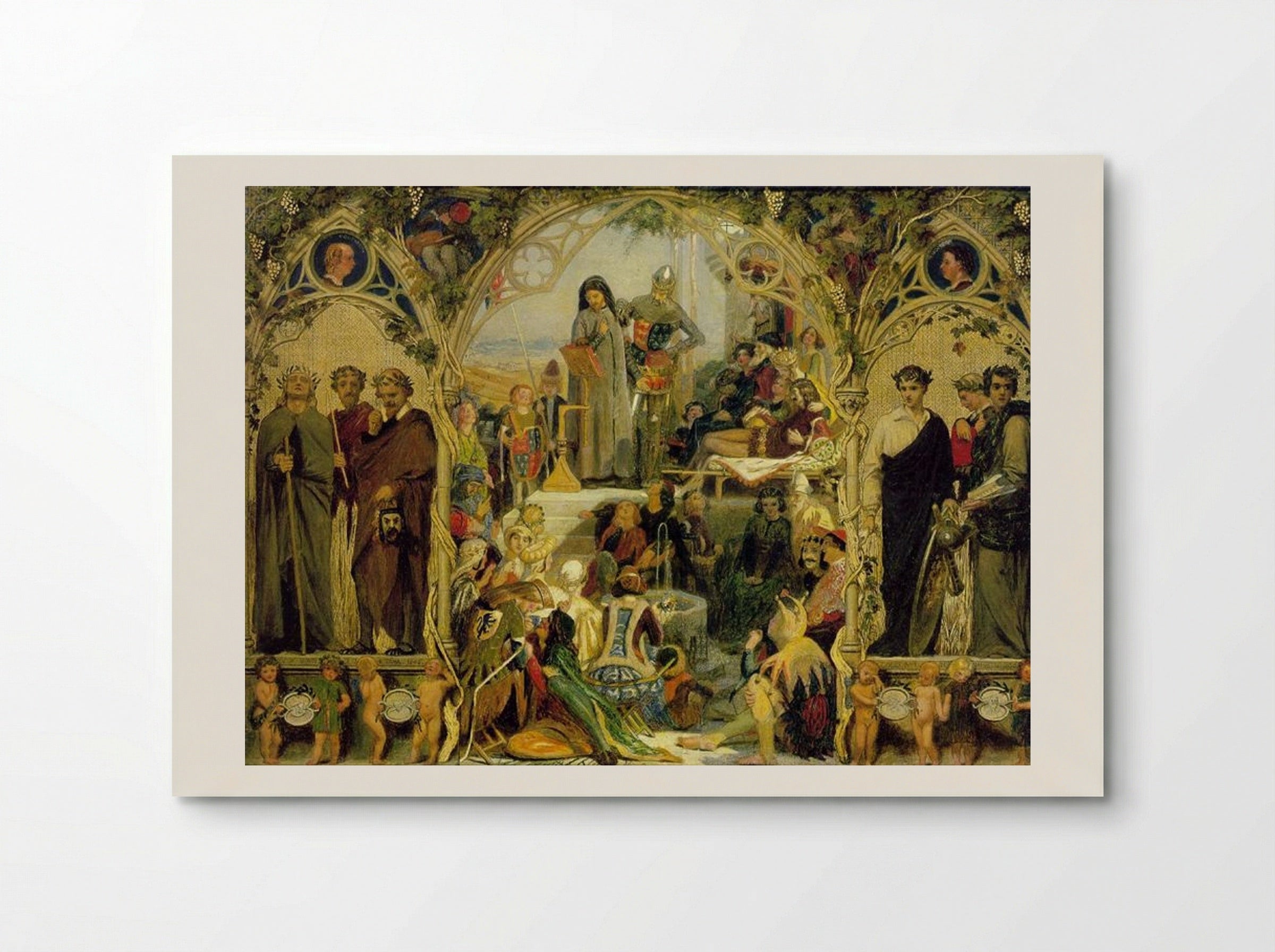 The Seeds and Fruit of English Poetry - Ford Madox Brown - Poster
