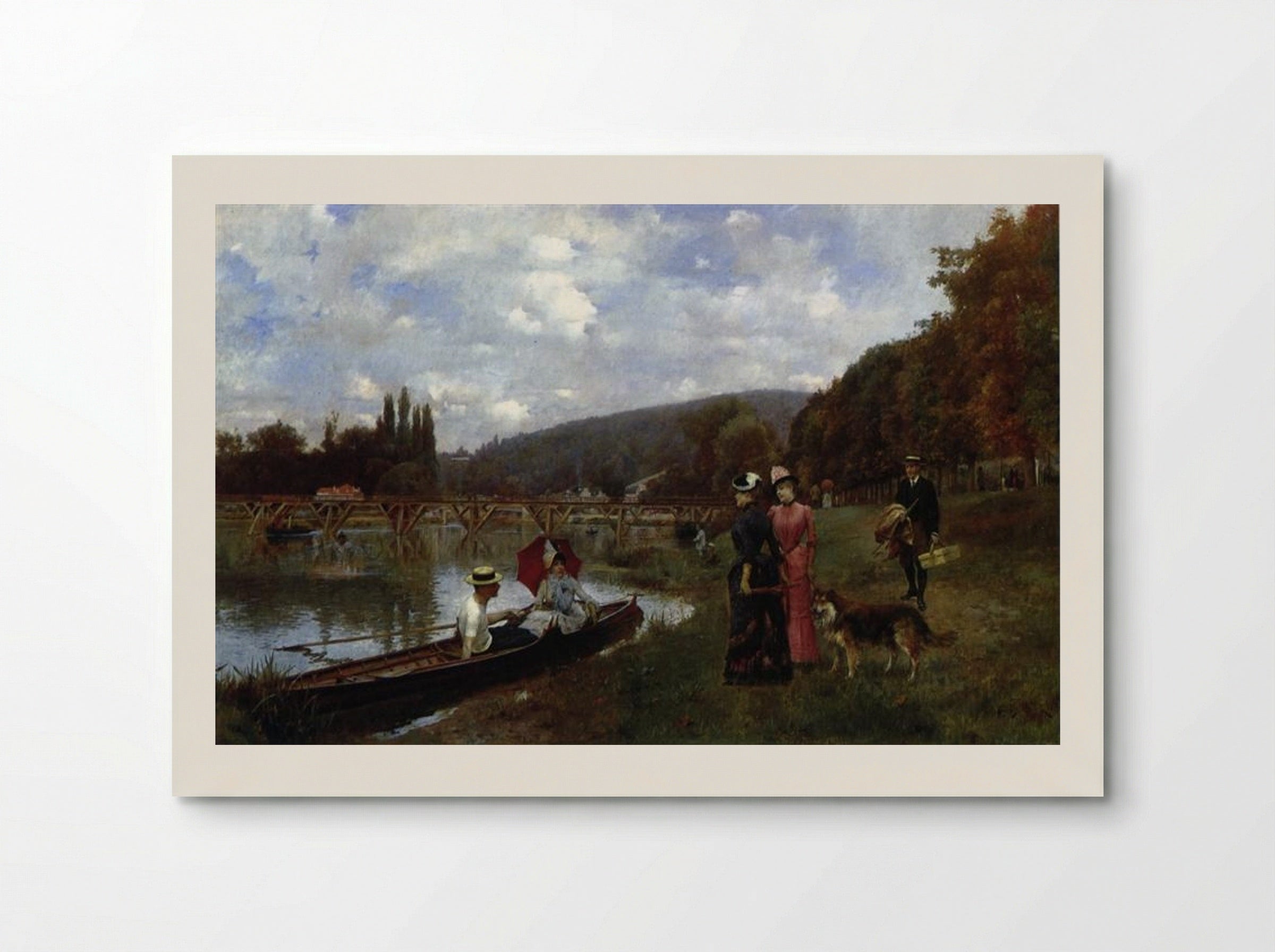 The Seine at Bougival - Julius LeBlanc Stewart - Poster