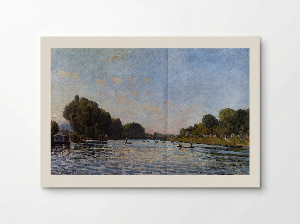 The Seine at Bougival - Alfred Sisley - Poster