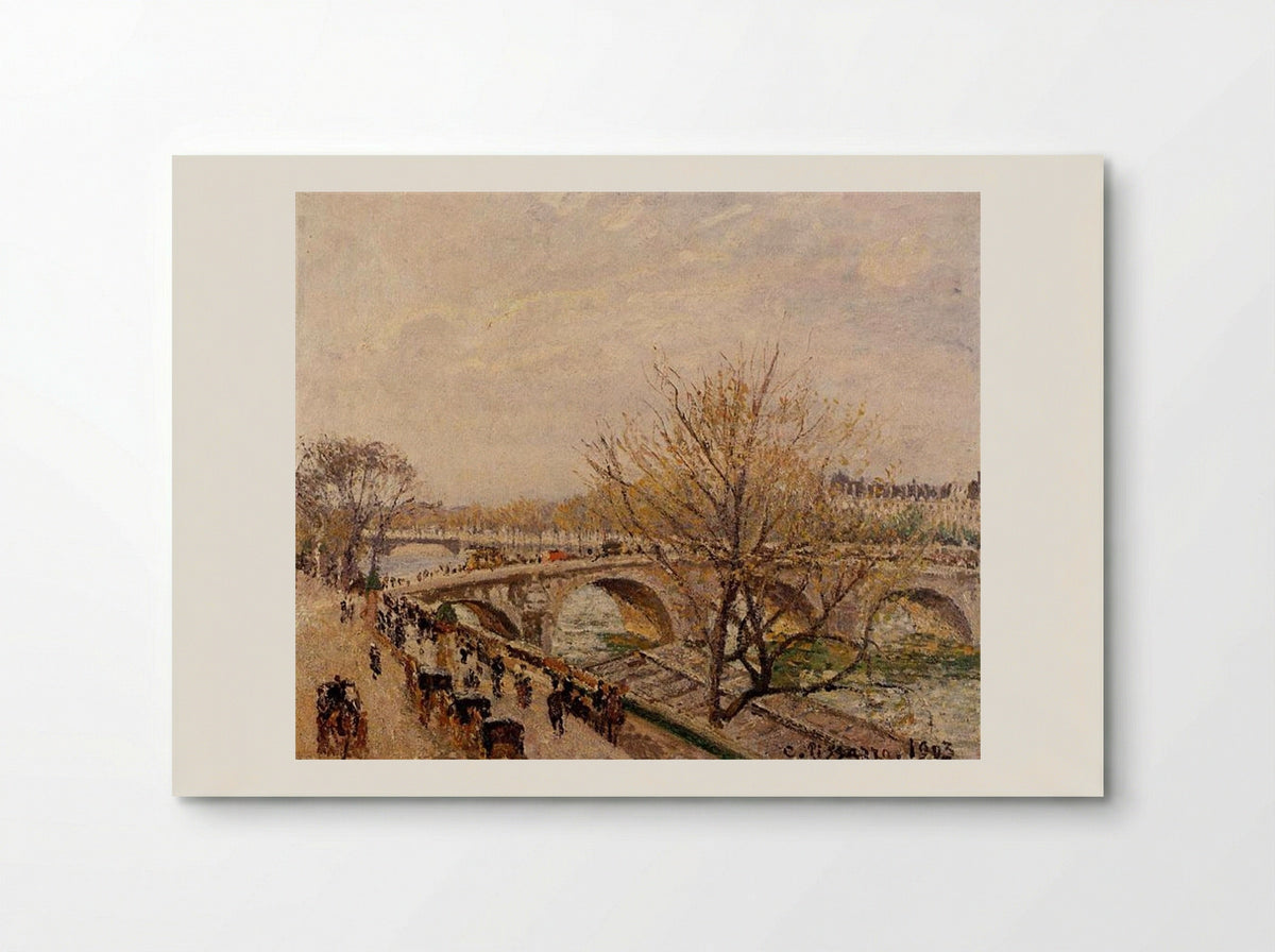 The Seine at Paris, Pont Royal - Camille Pissarro - Poster