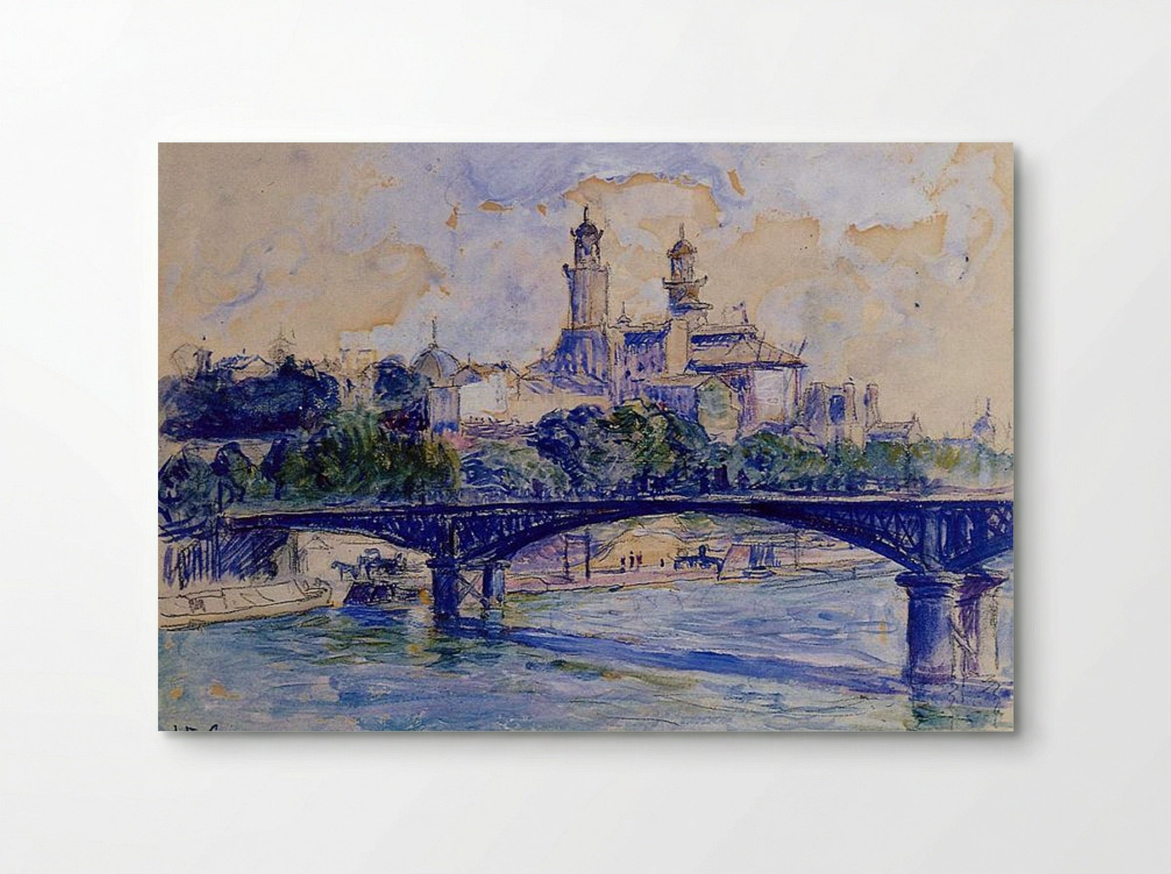 The Seine by the Trocadero - Henri-Edmond Cross - Poster