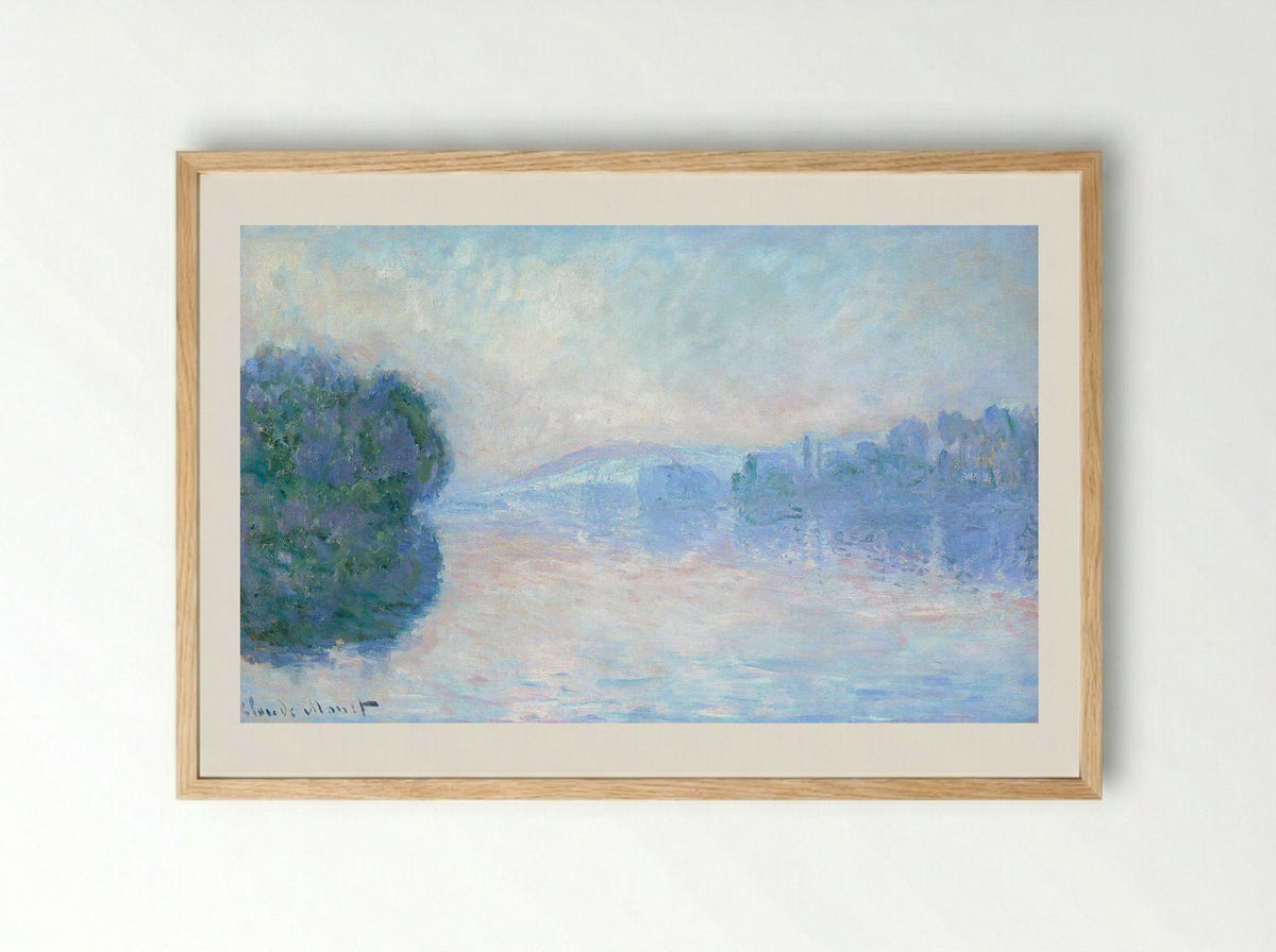 The Seine near Vernon - Claude Monet - Framed Print Wood