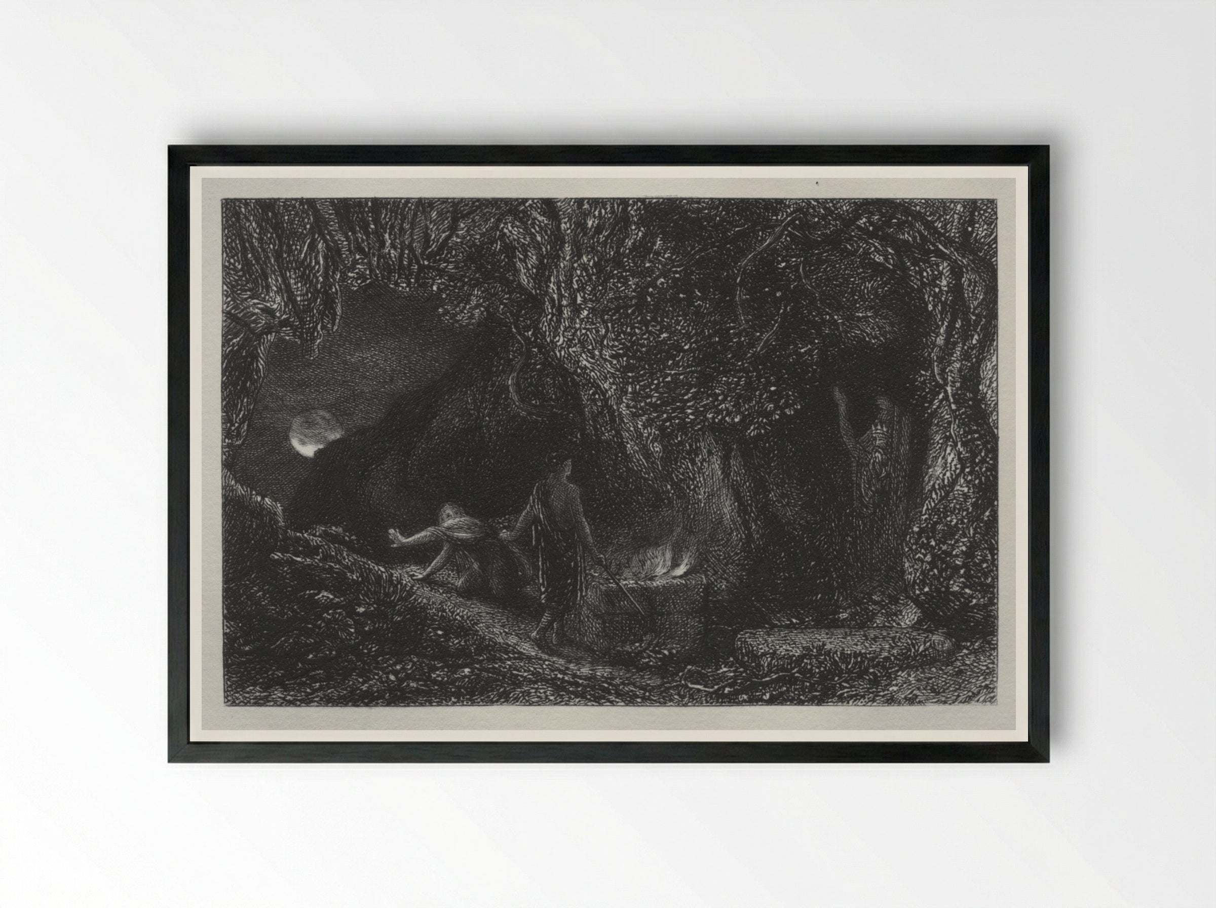 The Sepulchre - Samuel Palmer - Framed Print Black